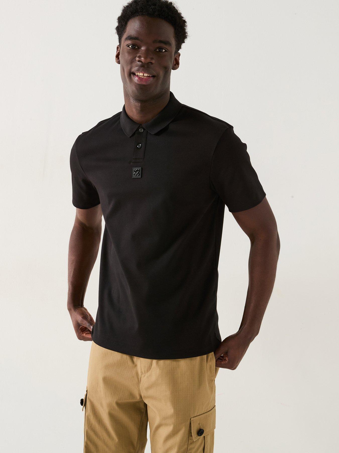 undefined Deabono Logo Polo Shirt - Black