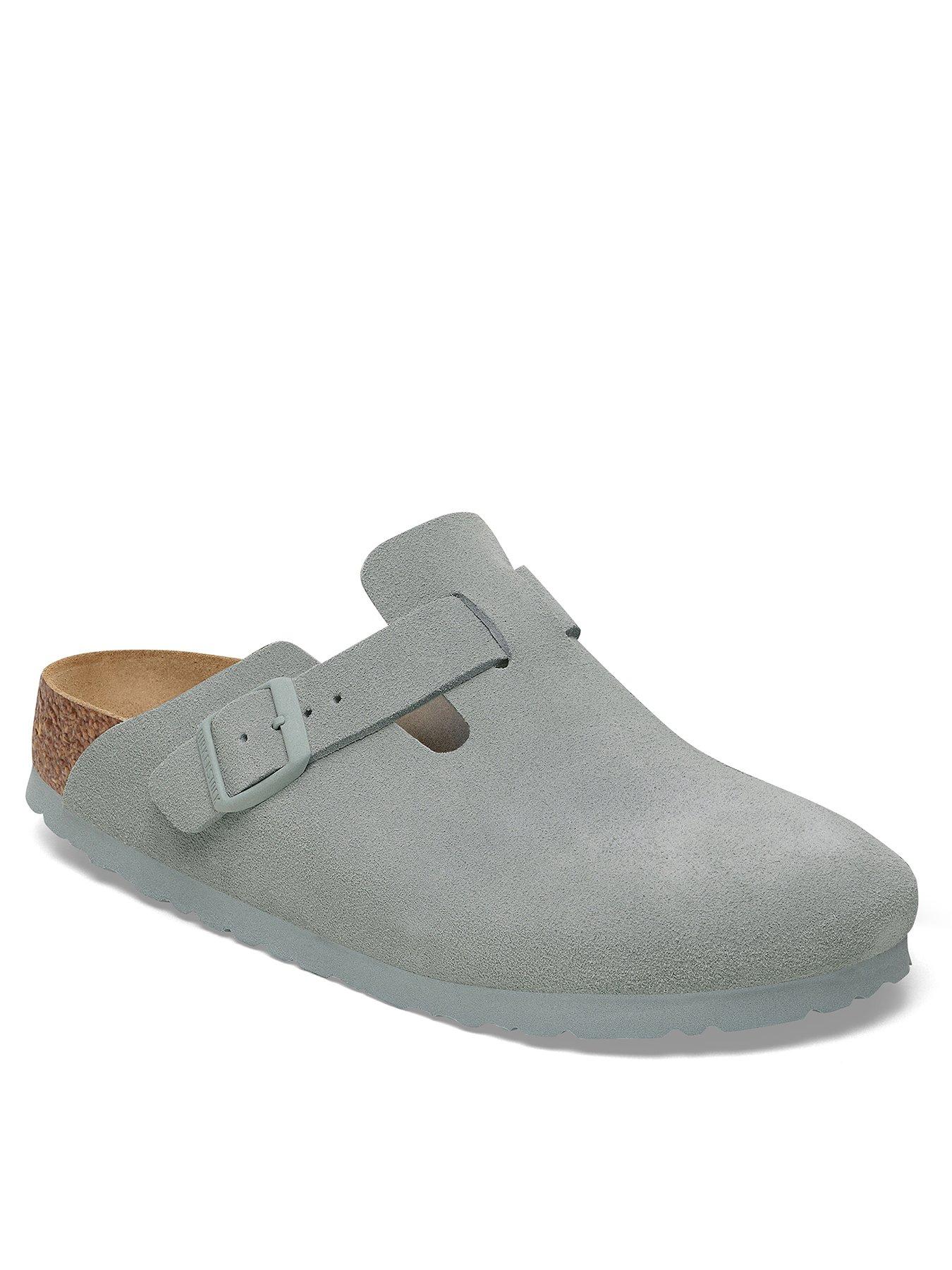 Birkenstock Boston Suede Clogs, Green, Size 4, Women