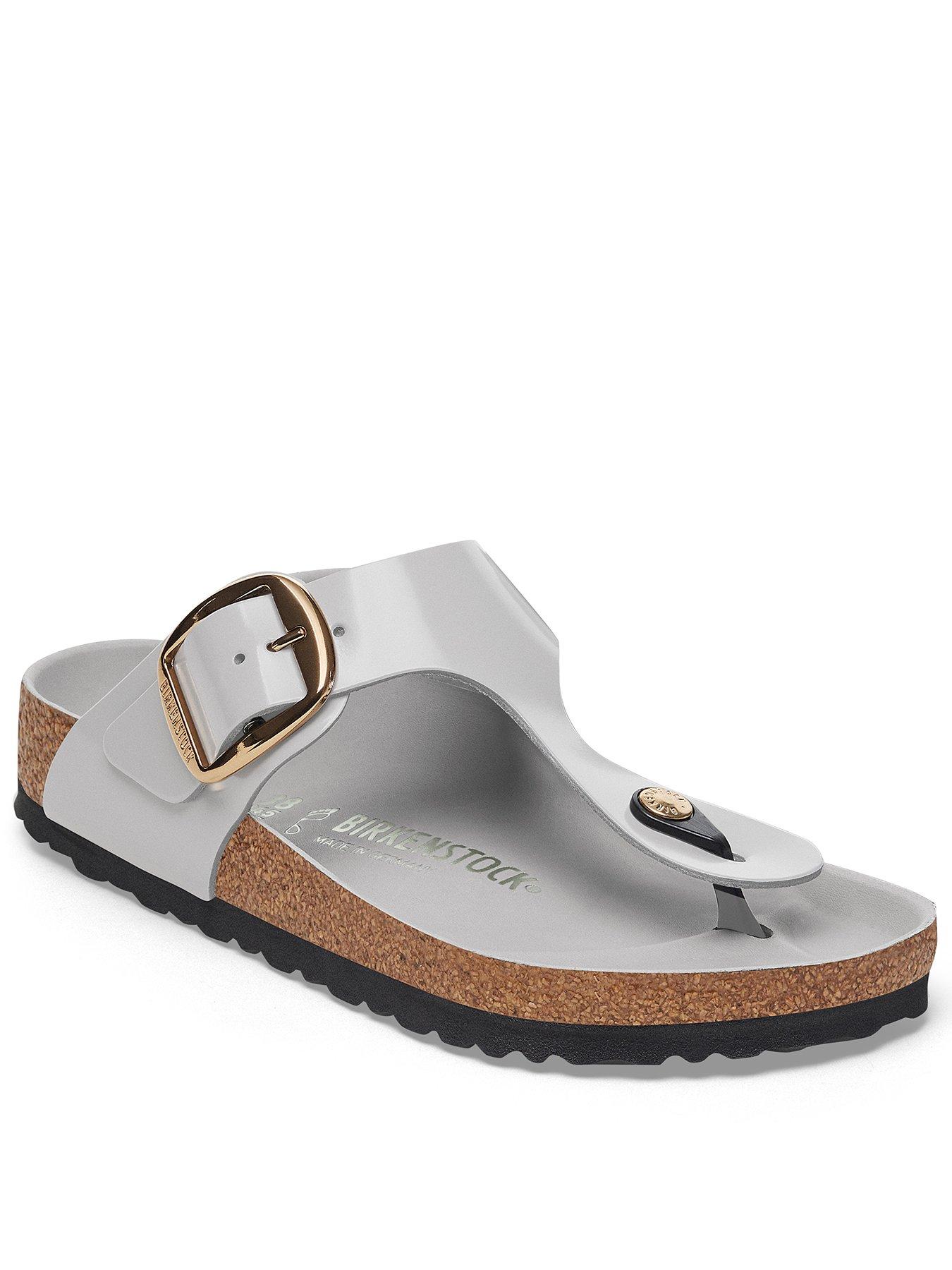 undefined Gizeh Big Buckle Sandal - Grey