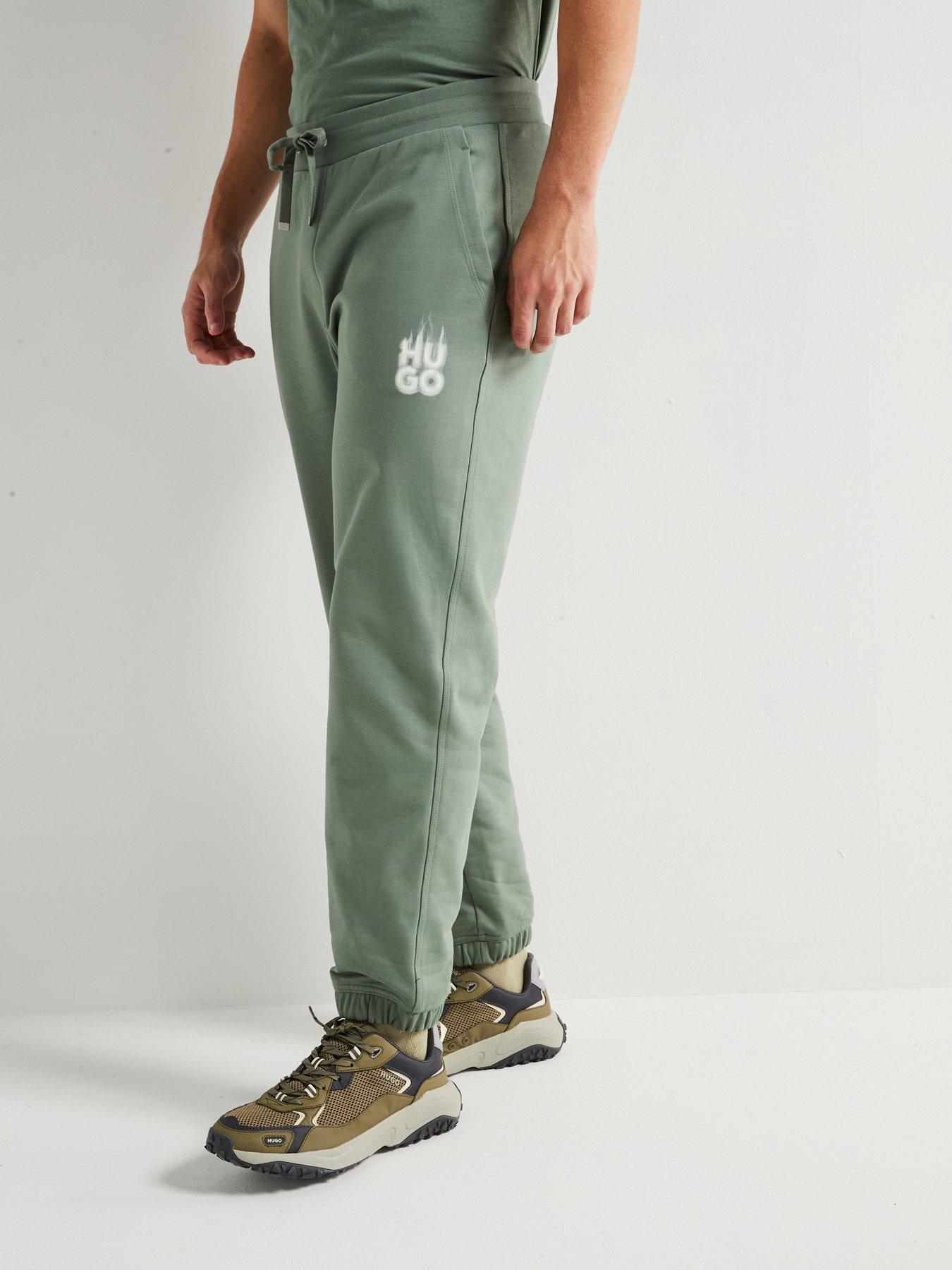 undefined Dilbero Relaxed Fit Smoky Logo Cuff Joggers - Green