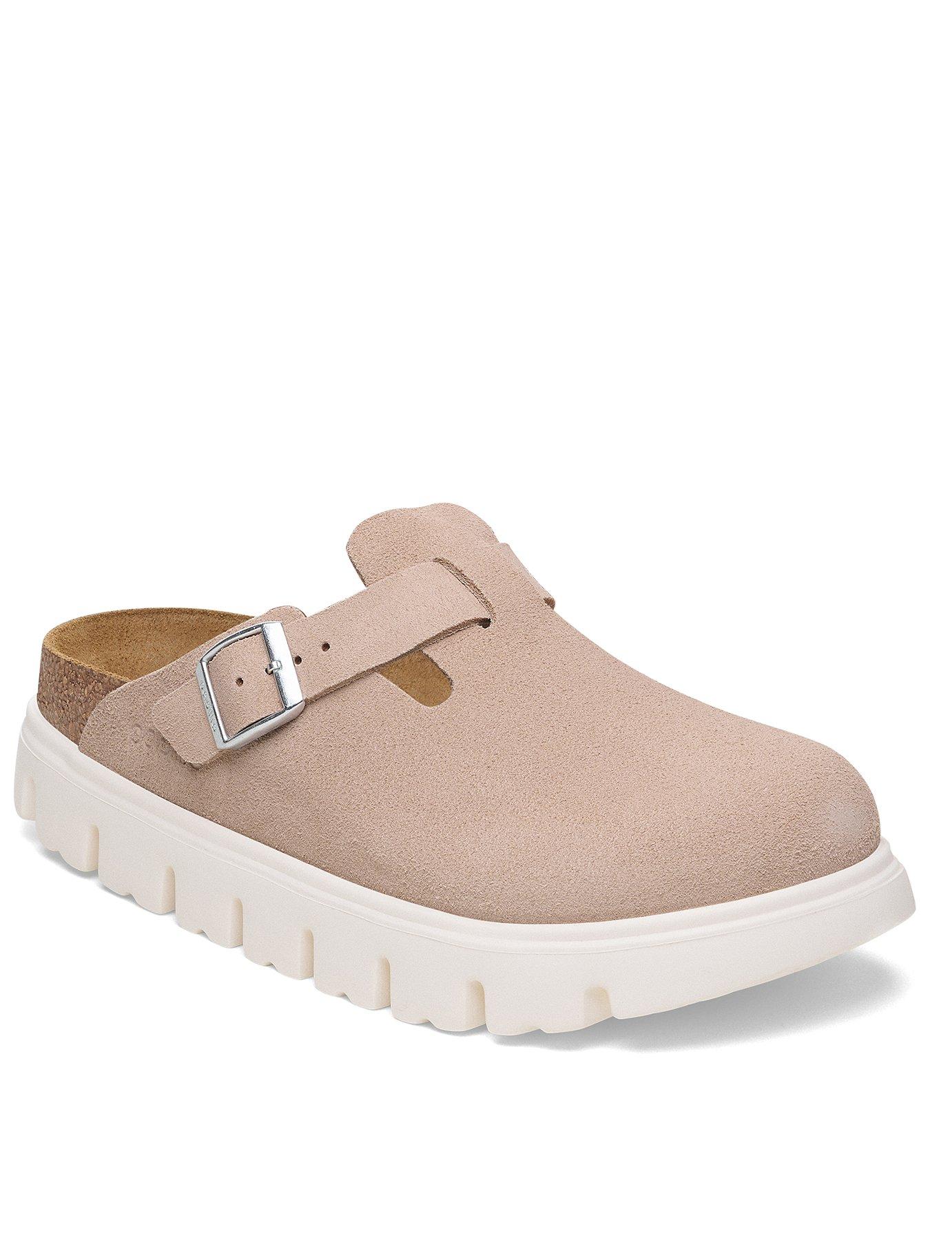 Image 1 of 3 of Birkenstock Boston Chunky Suede Clog - Pink