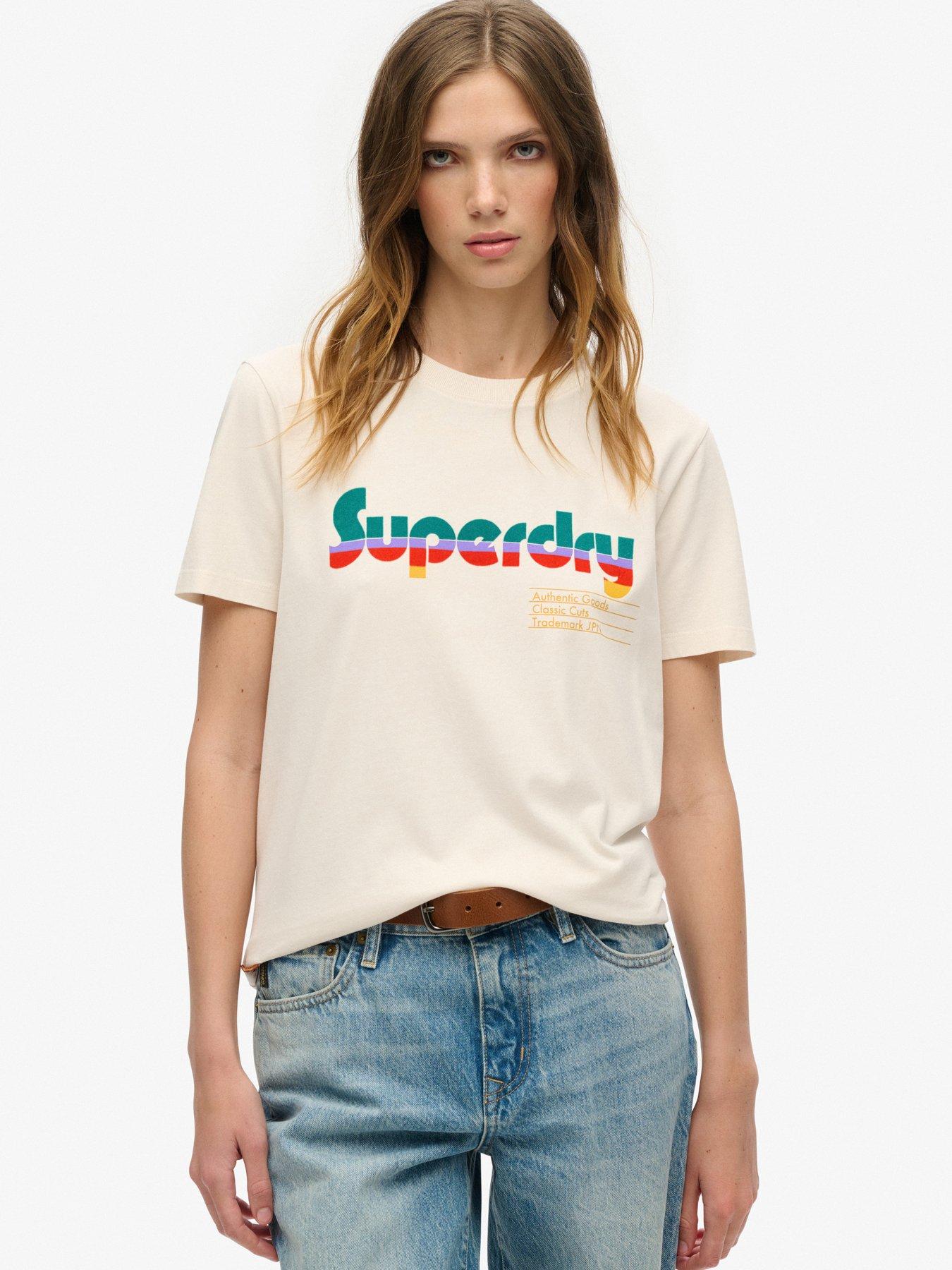 undefined Retro Flock Relaxed T-Shirt - White