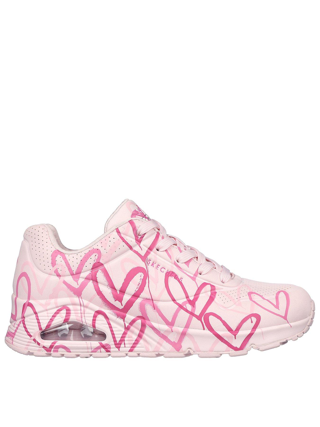 Image of Skechers Goldcrown Collab Uno Spread The Love Trainer - Pink