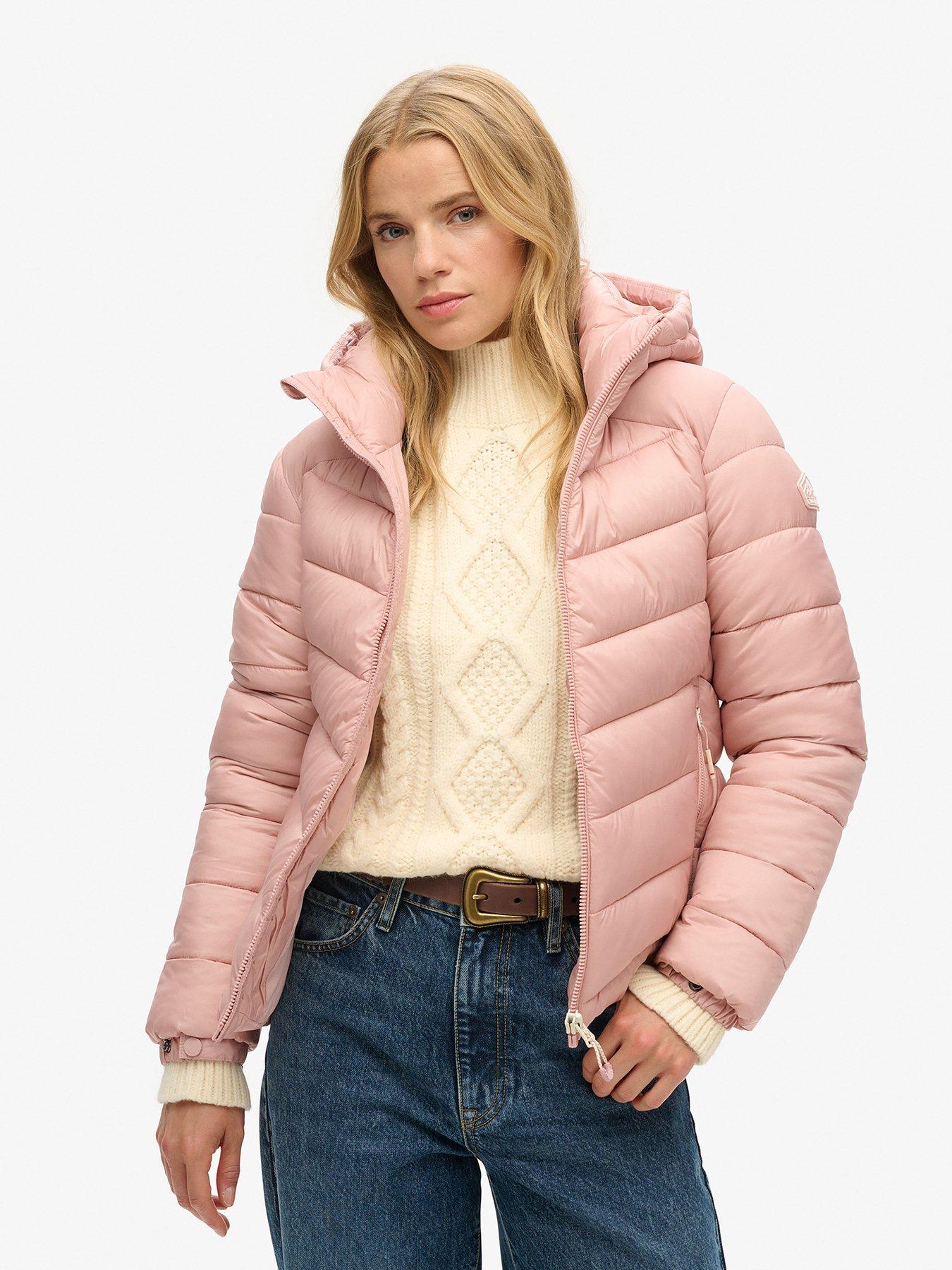 Superdry Hooded Fuji Padded Jacket - Pink