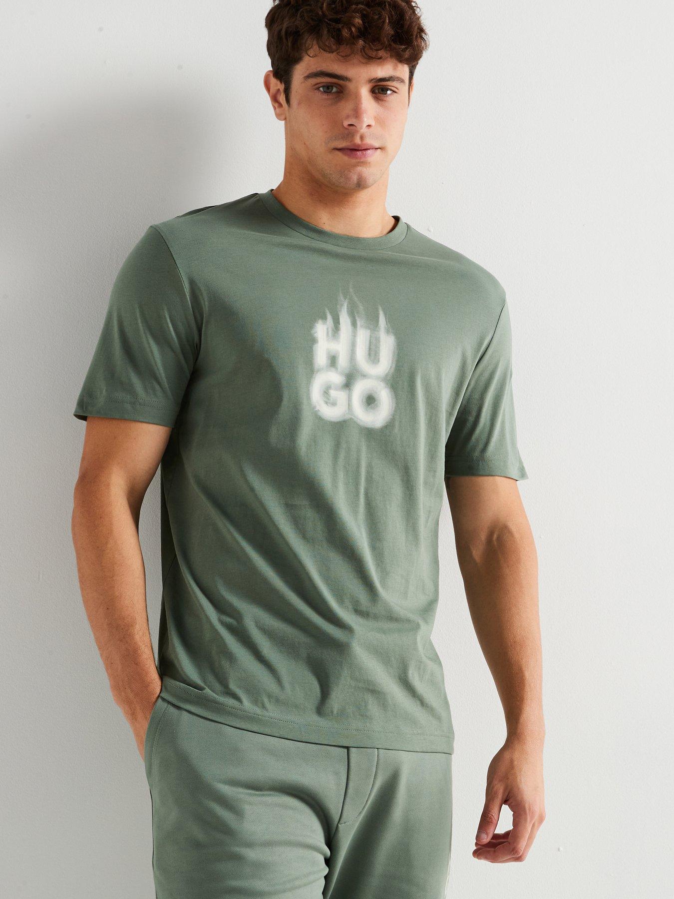 undefined Dalsar Relaxed Fit Smoky Logo T-Shirt - Green