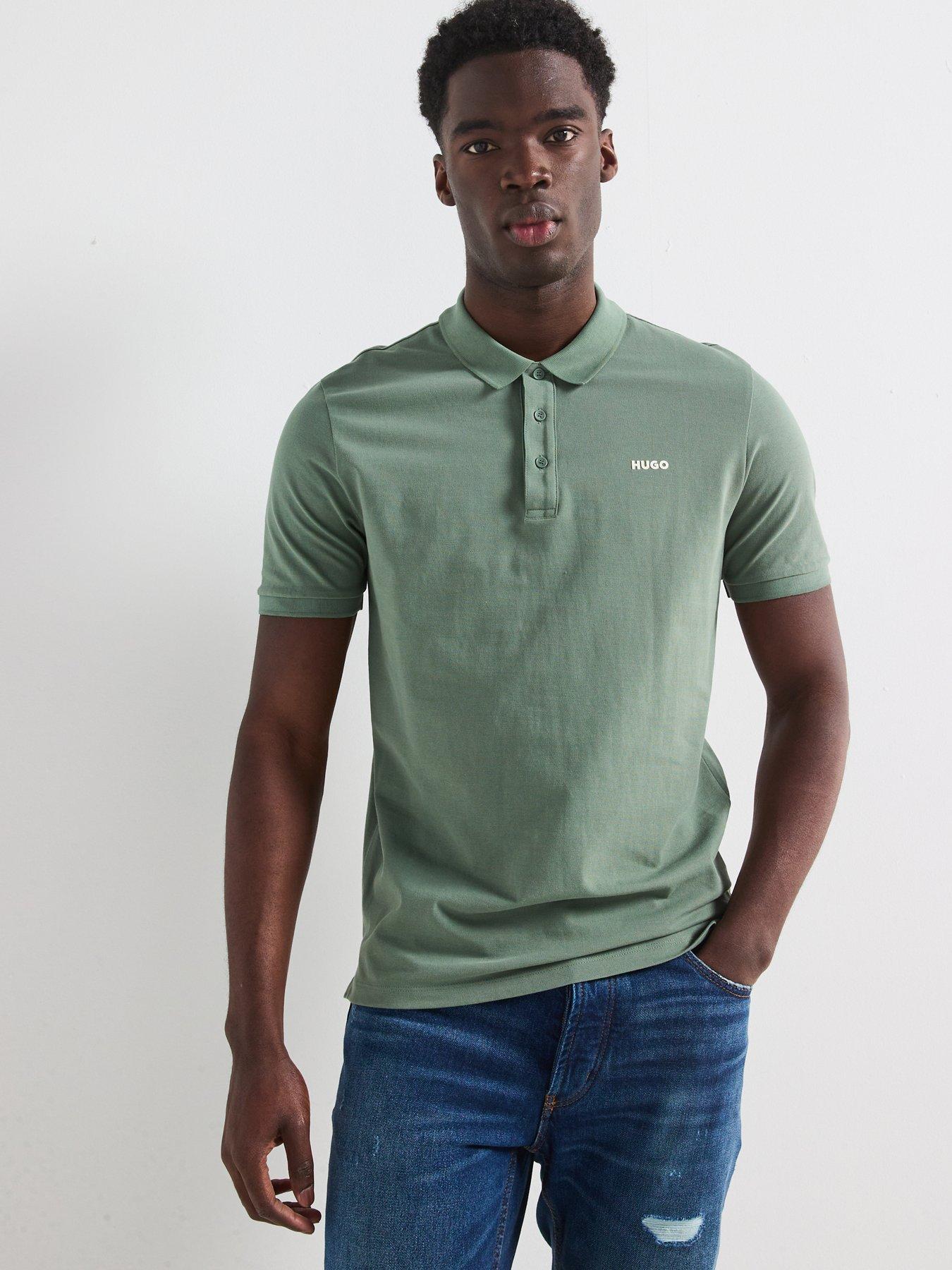 HUGO Donos222 Regular Fit Left Chest Logo Sweatshirt - Green | Very