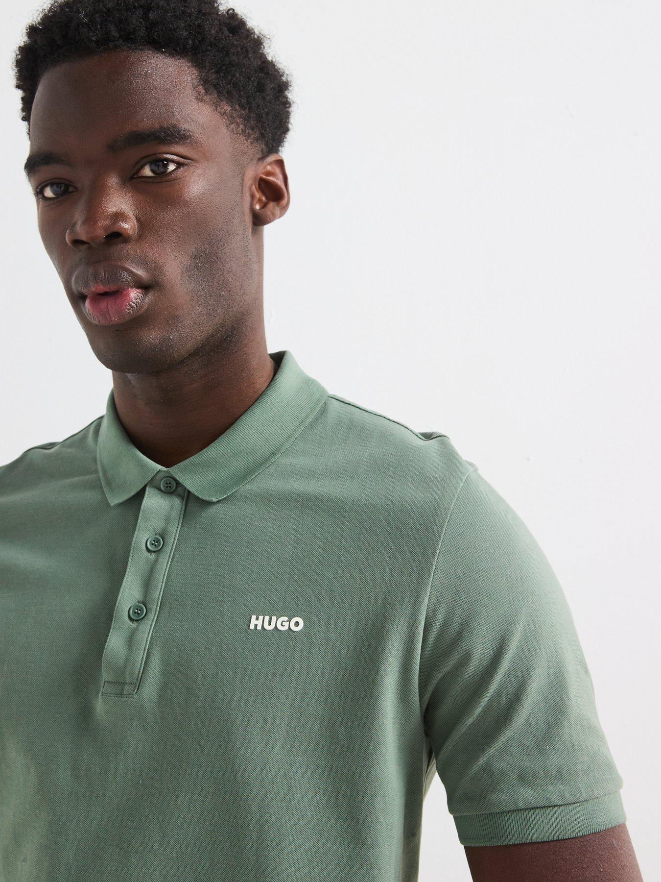 HUGO Donos222 Regular Fit Left Chest Logo Sweatshirt - Green | Very