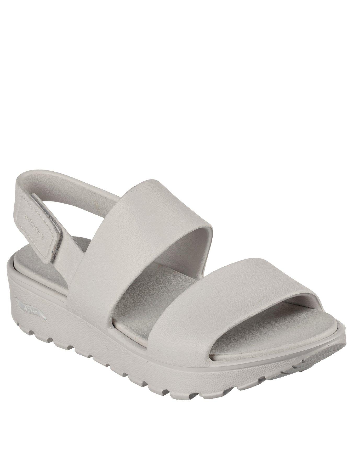 Skechers Arch Fit Footsteps Molded Double Band Sling Back Sandal
