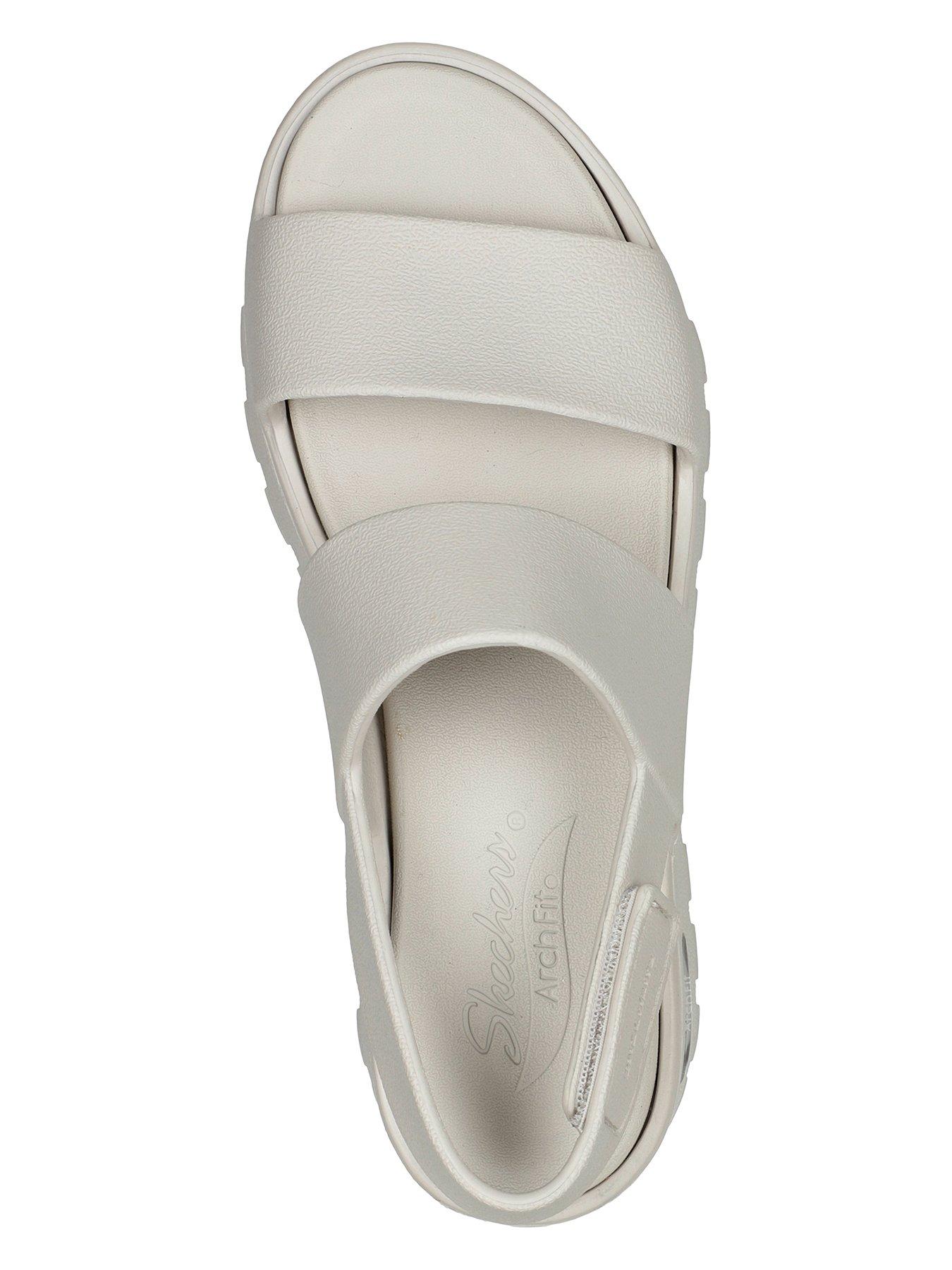 Skechers Arch Fit Footsteps Molded Double Band Sling Back Sandal