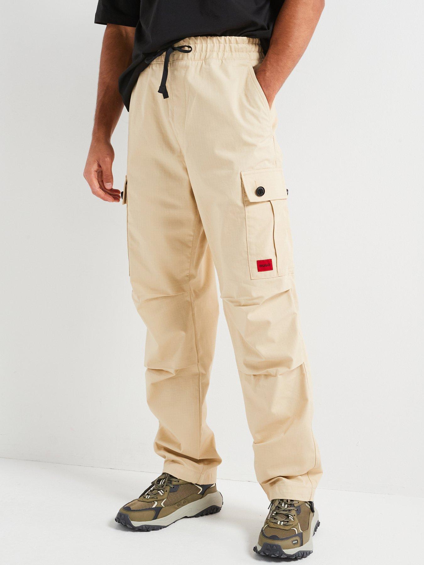undefined Garlo233 Regular Fit Drawstring Cargo Pants - Beige