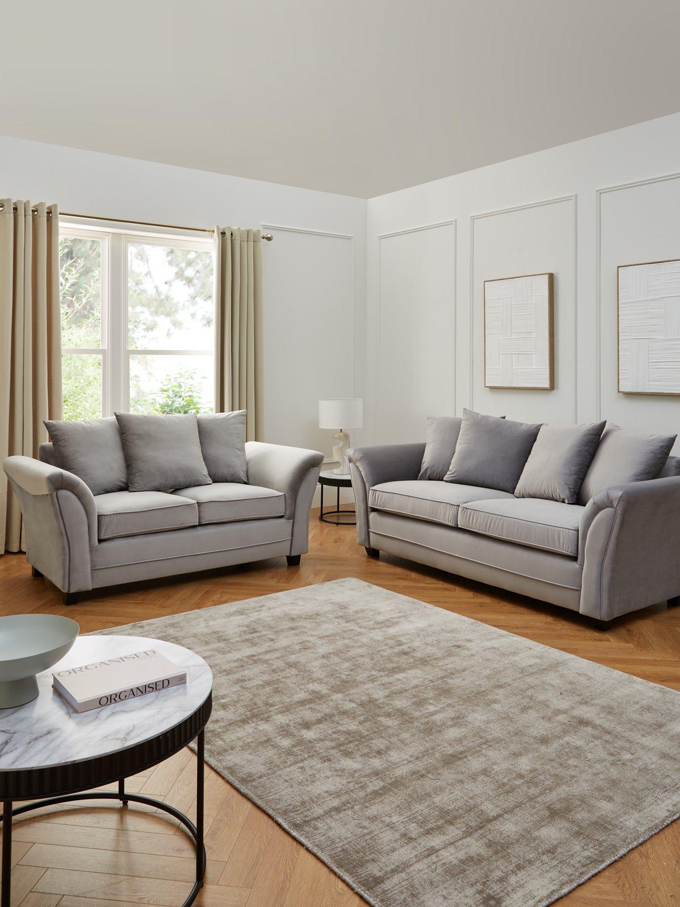 The Very Collection Leila Fabric 3 Seater + 2 Seater Sofa Set (Buy  &  SAVE!) - FSC® Certified