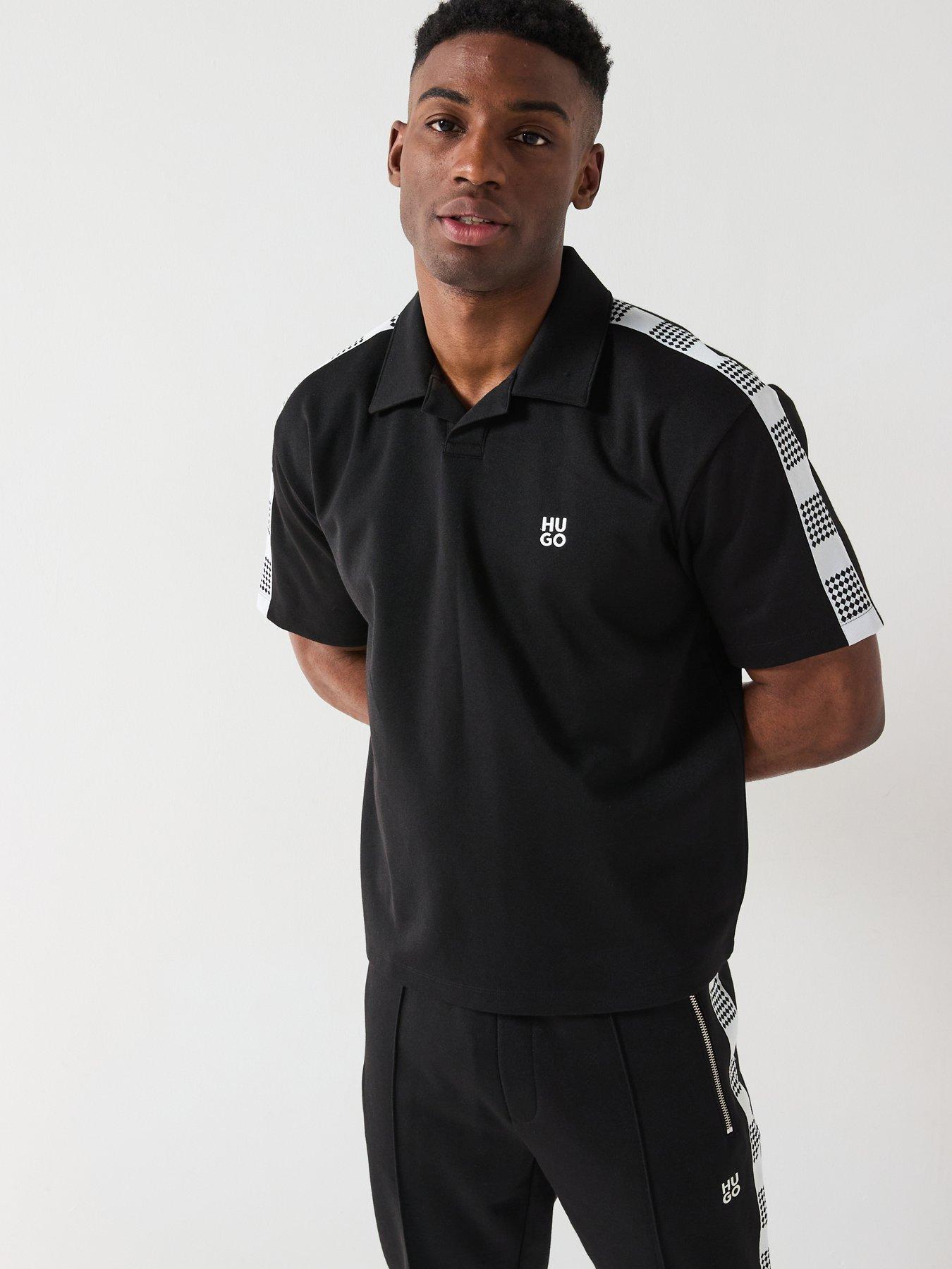 undefined Dalpars Relaxed Fit Revere Collar Polo Shirt - Black