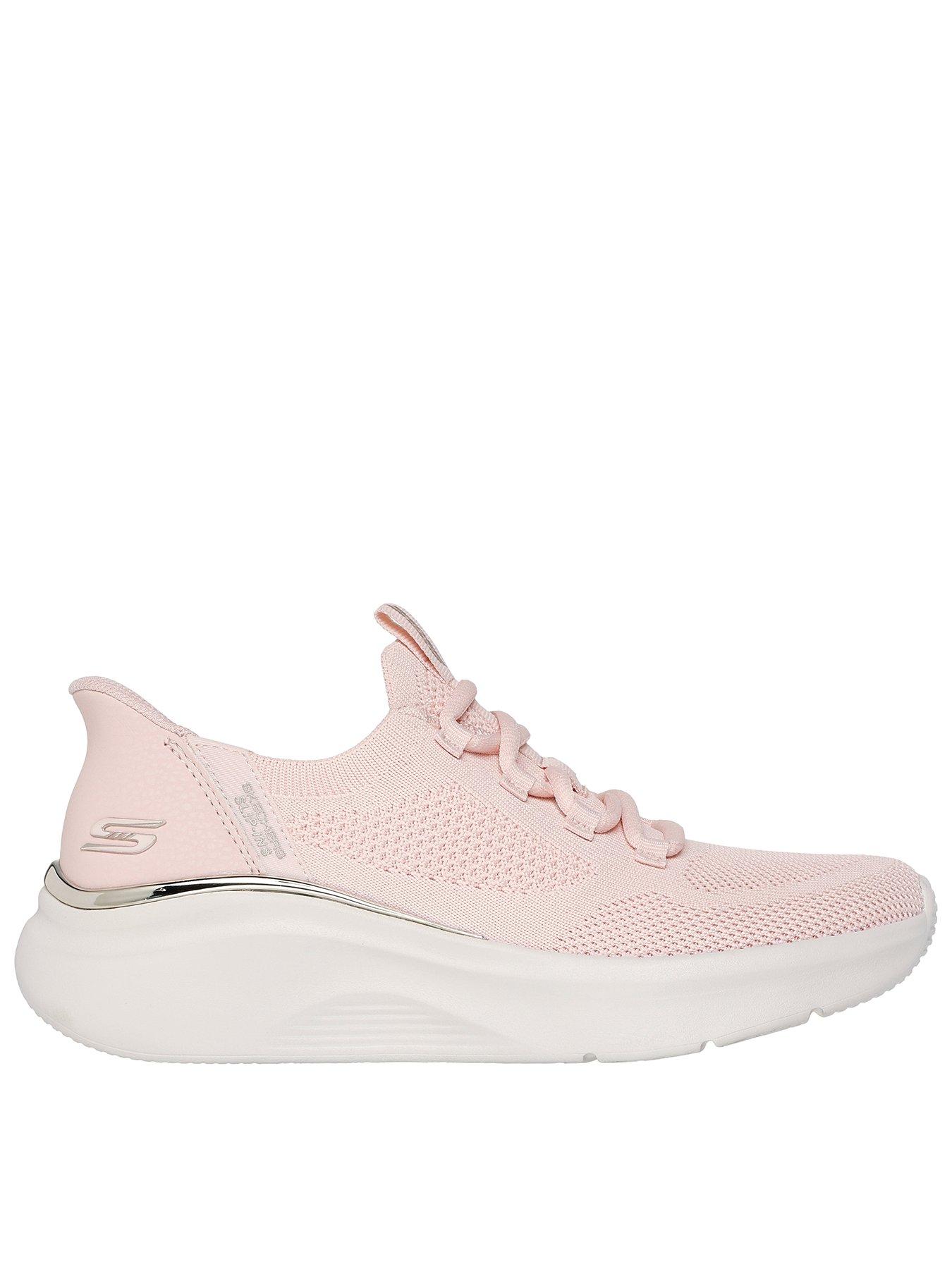 Skechers Bobs B Love Slip In Knitted Trainer - Engineered Knit in Light Pink