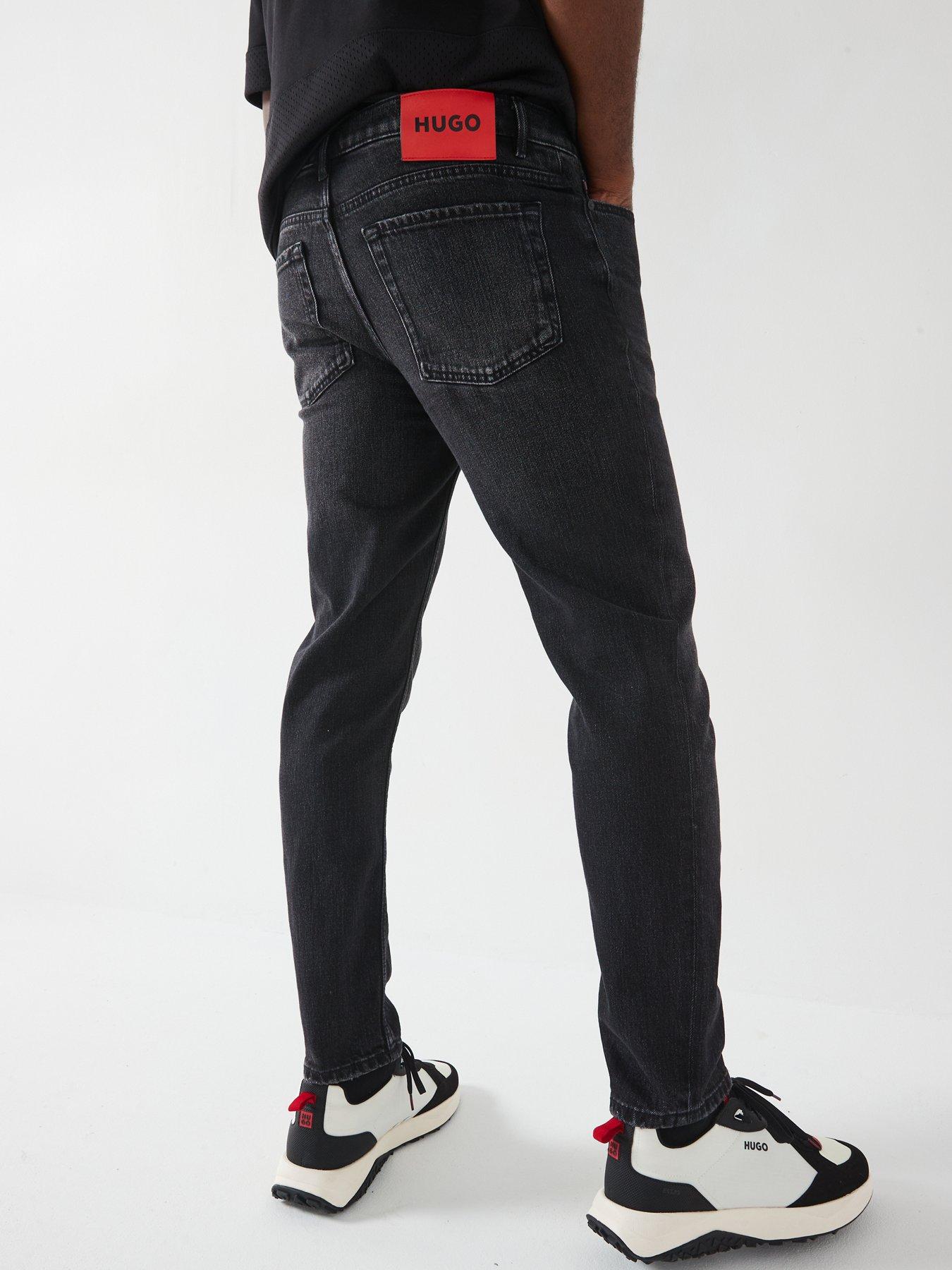 Image 2 of 4 of HUGO 634 Tapered Fit Jeans - Dark Grey