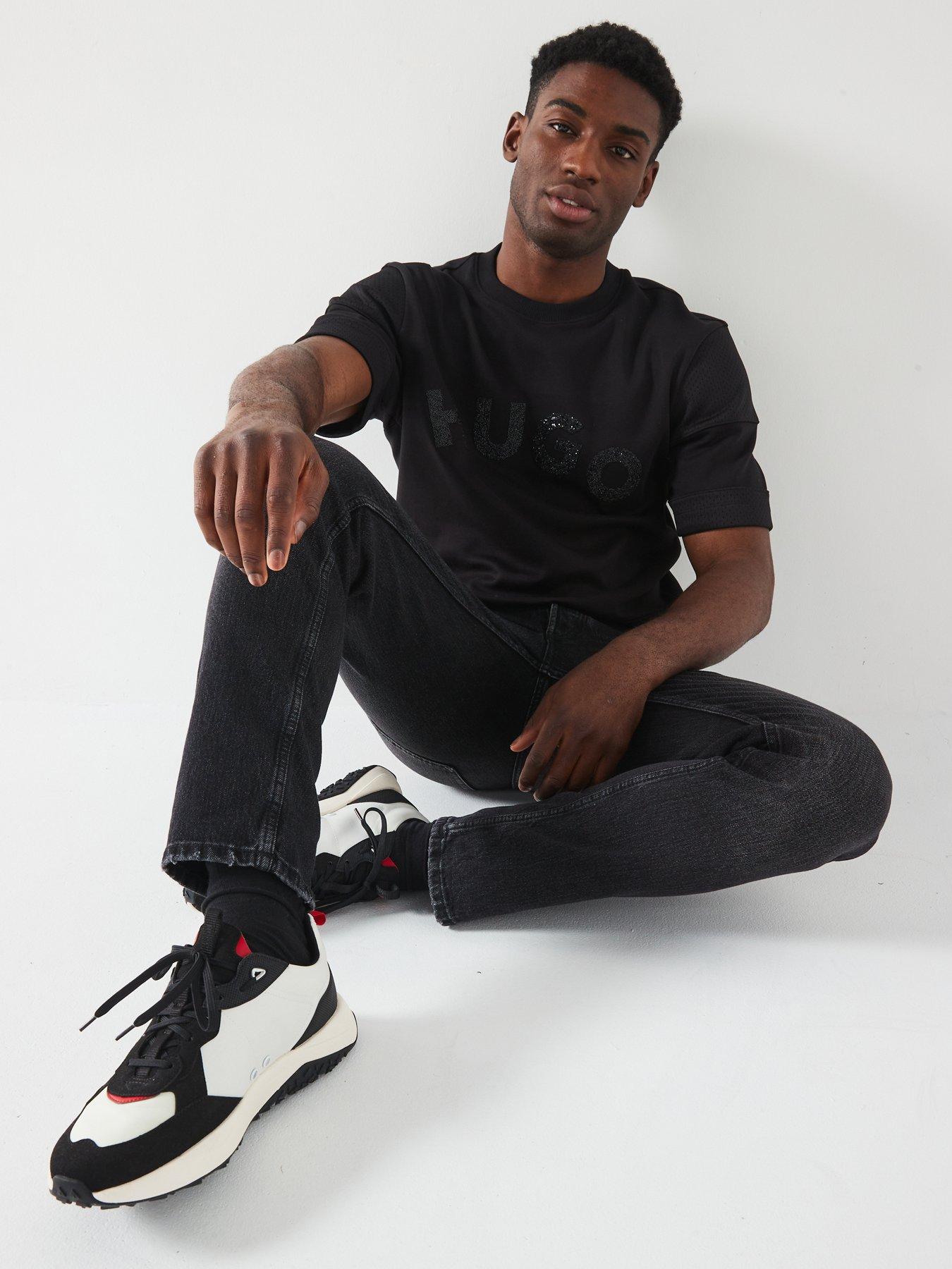 Image 4 of 4 of HUGO 634 Tapered Fit Jeans - Dark Grey