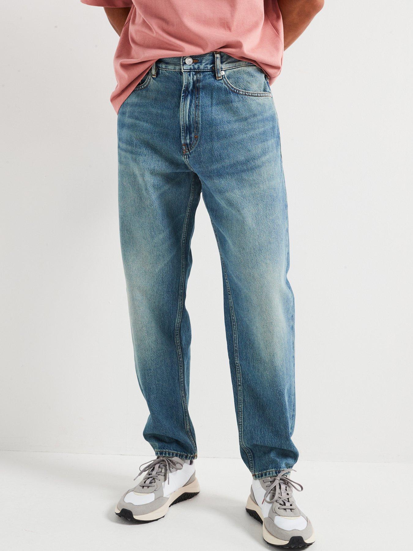 undefined 838 Relaxed Tapered Fit Egyptian Cotton Jeans - Mid Wash