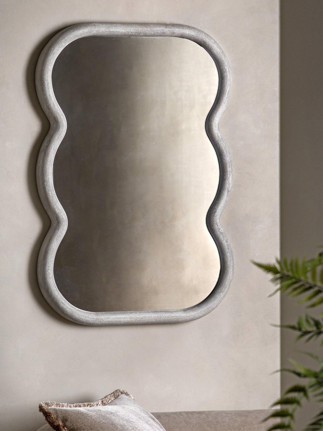 Product photograph of Gallery Como Curved Mirror Ndash 62 X 90 Cm from very.co.uk