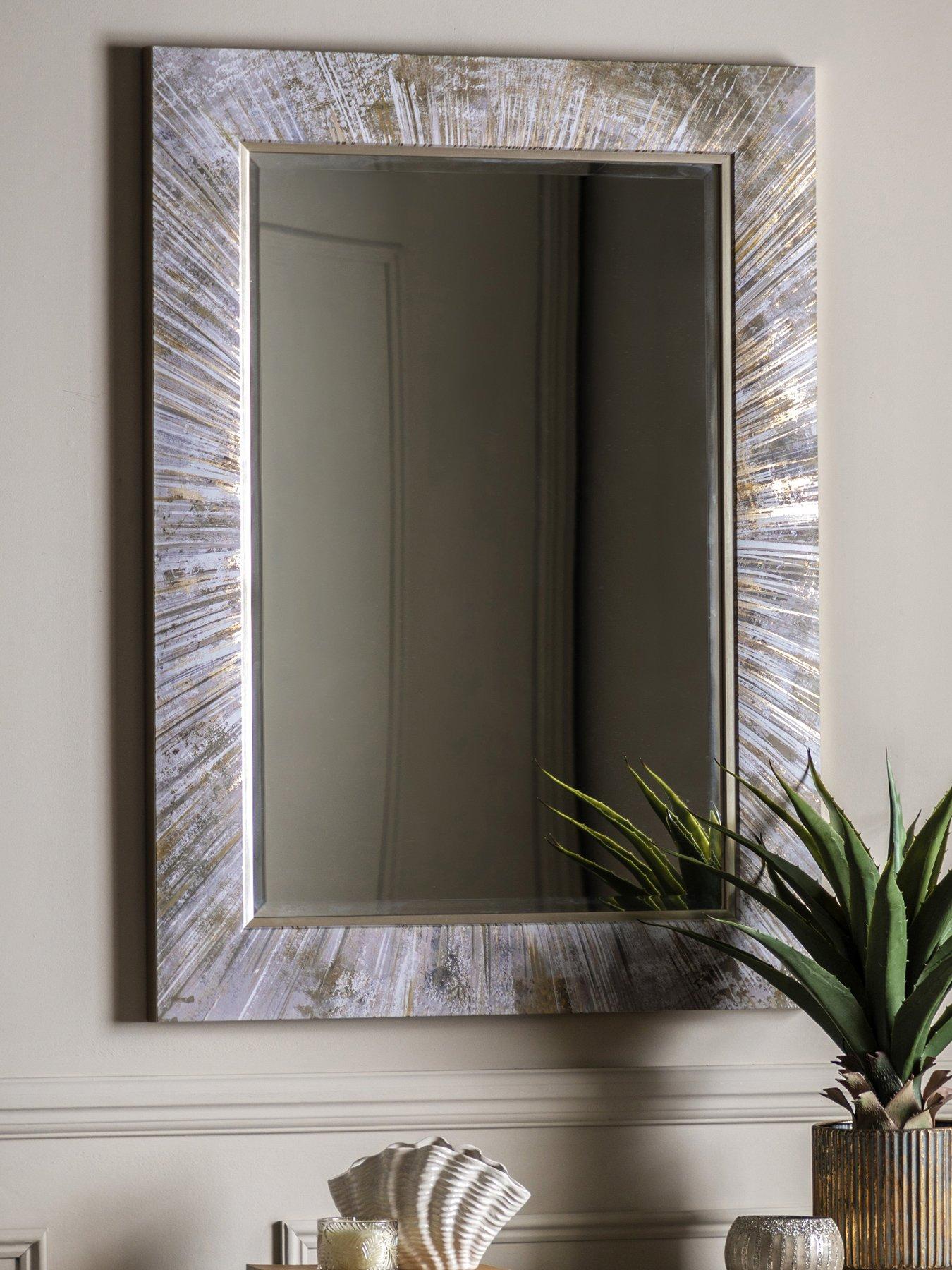 Product photograph of Gallery Chelsea Rectangle Mirror 1125x825mm from very.co.uk