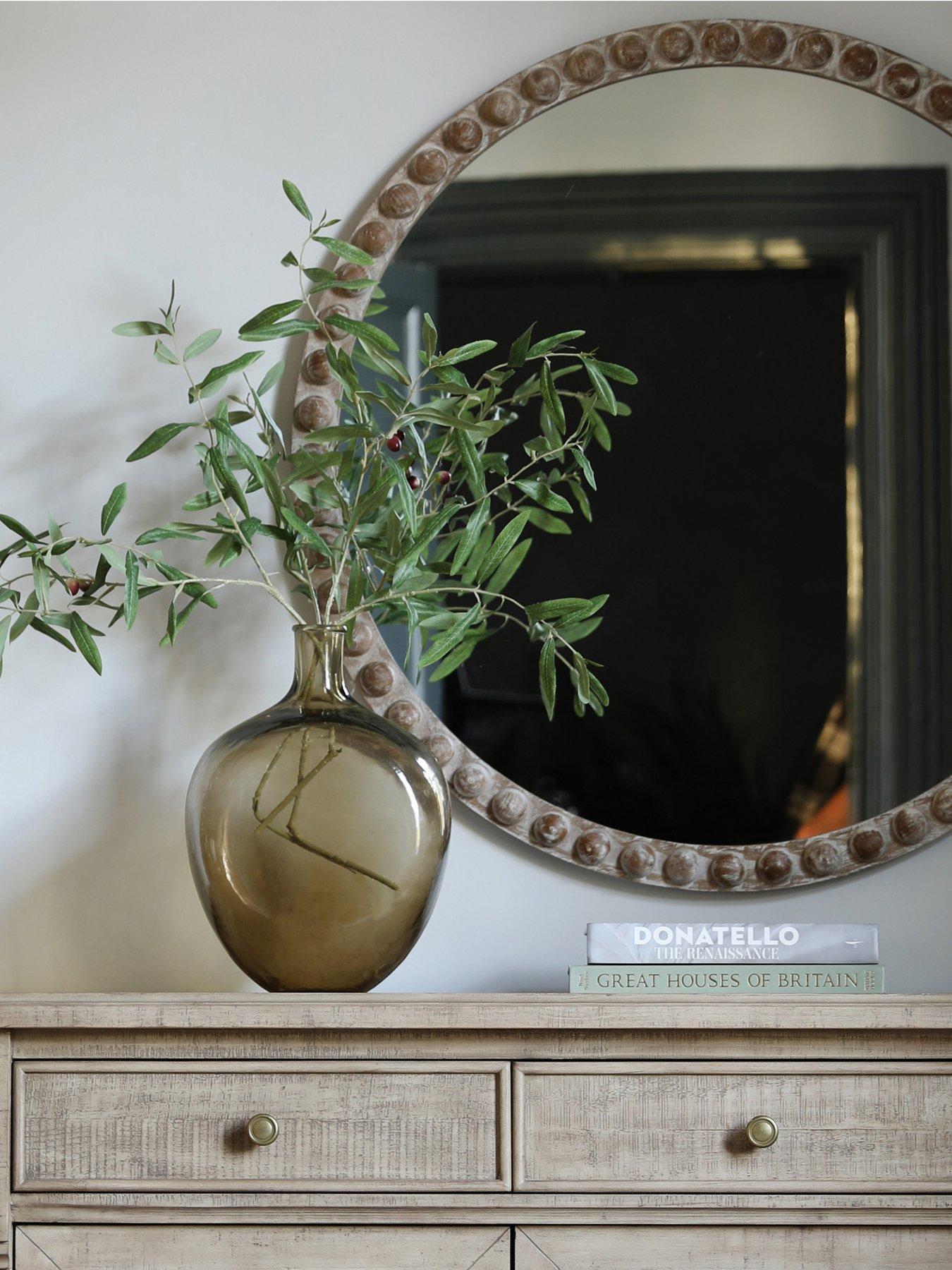 Product photograph of Gallery Millbrook Round Mirror 950x25x950mm from very.co.uk