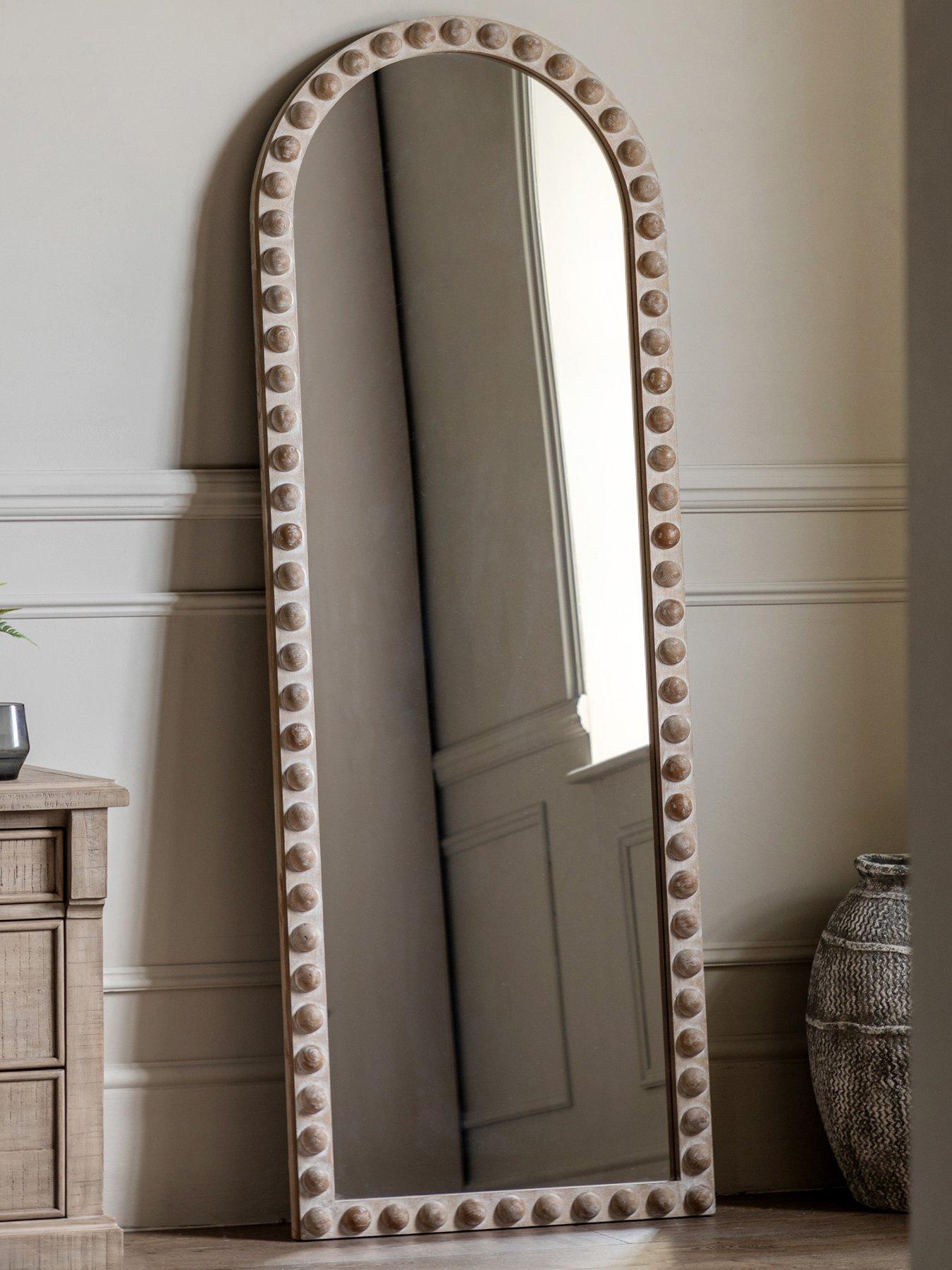 Product photograph of Gallery Millbrook Arch Leaner Mirror 600x1700mm from very.co.uk