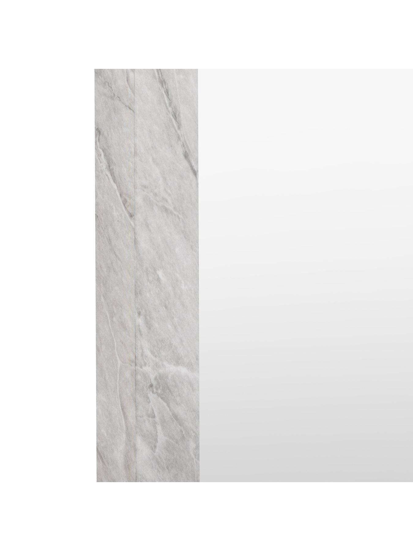 Image 4 of 7 of Gallery Direct Romano Mirror Marbled White 570x1570mm