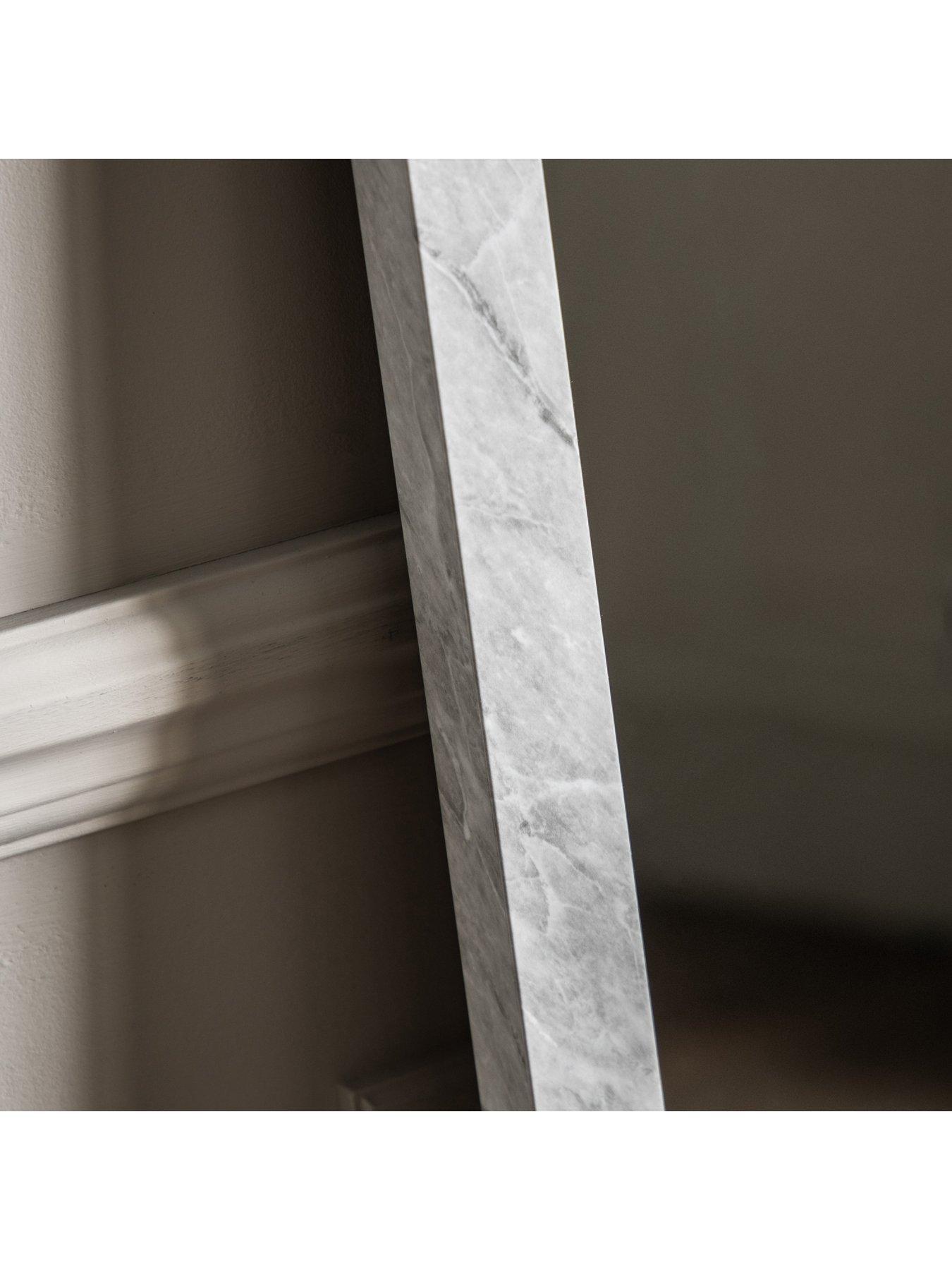 Image 6 of 7 of Gallery Direct Romano Mirror Marbled White 570x1570mm