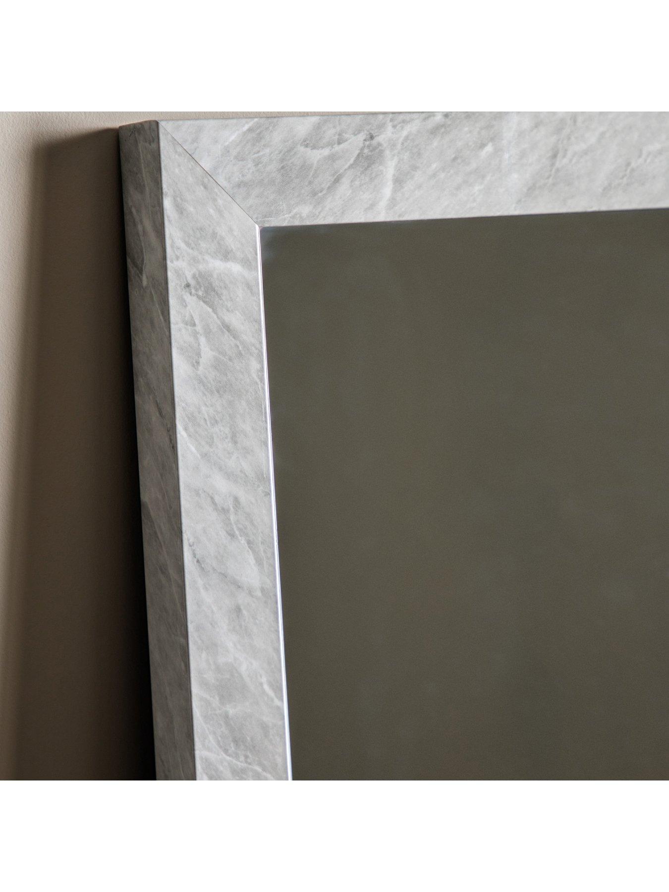 Image 7 of 7 of Gallery Direct Romano Mirror Marbled White 570x1570mm