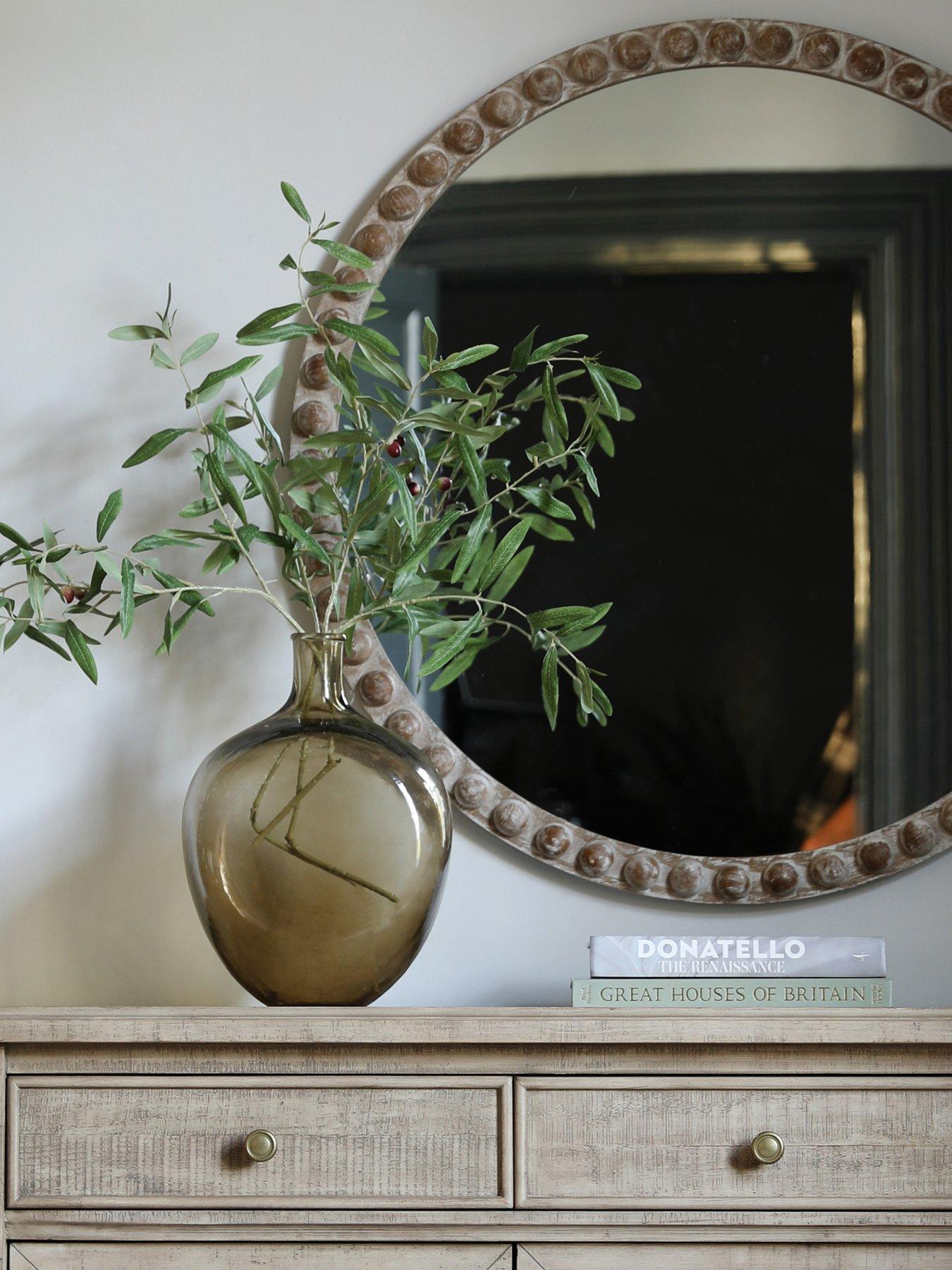 Product photograph of Gallery Millbrook Round Mirror 650x25x650mm from very.co.uk