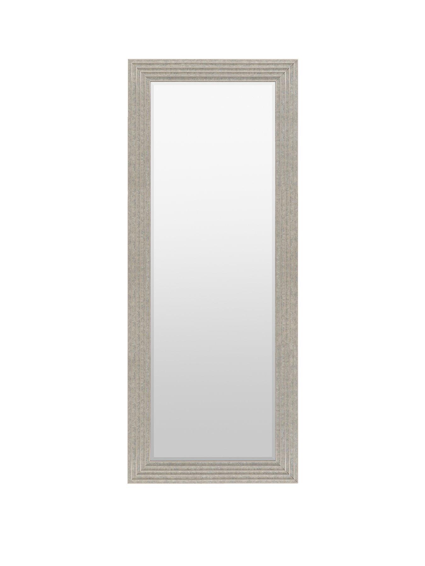Product photograph of Gallery Whitechapel Mirror Silver Leaner 670x1670mm from very.co.uk