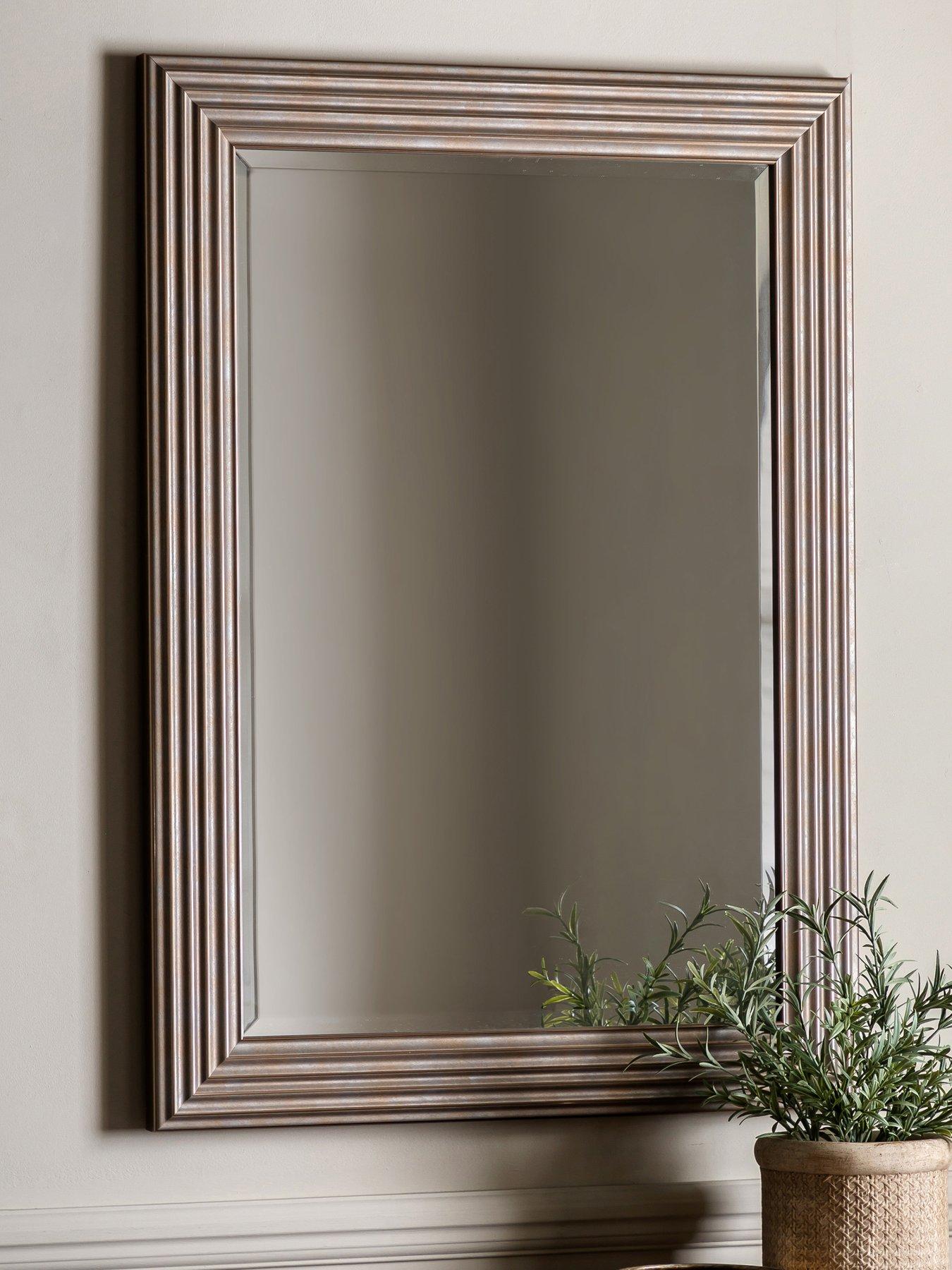 Product photograph of Gallery Whitechapel Mirror Gold Rectangle 770x1070mm from very.co.uk