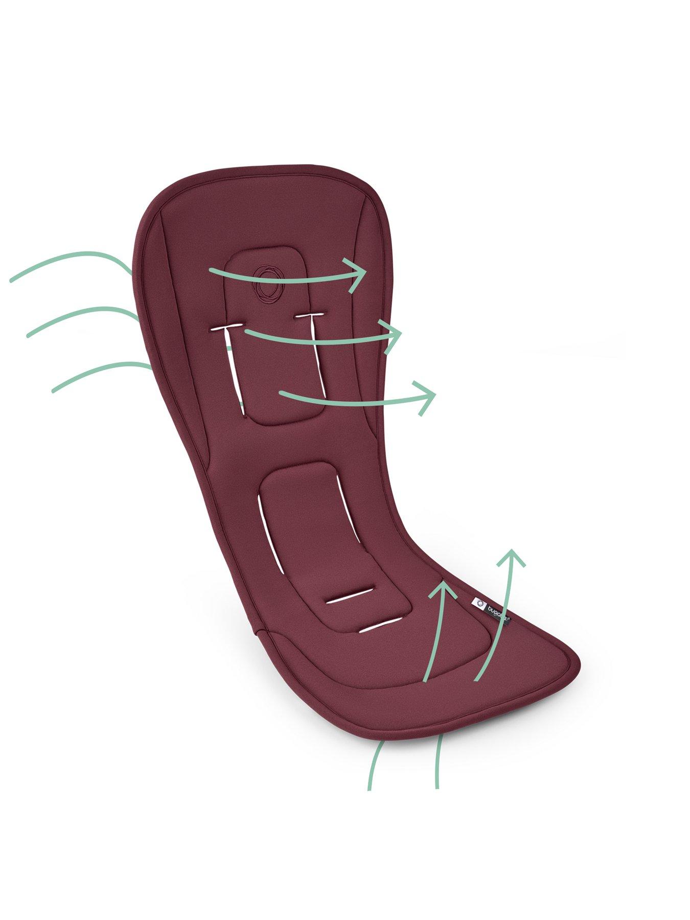 Image 5 of 5 of Bugaboo Dual Comfort Seat Liner - Dark Cherry