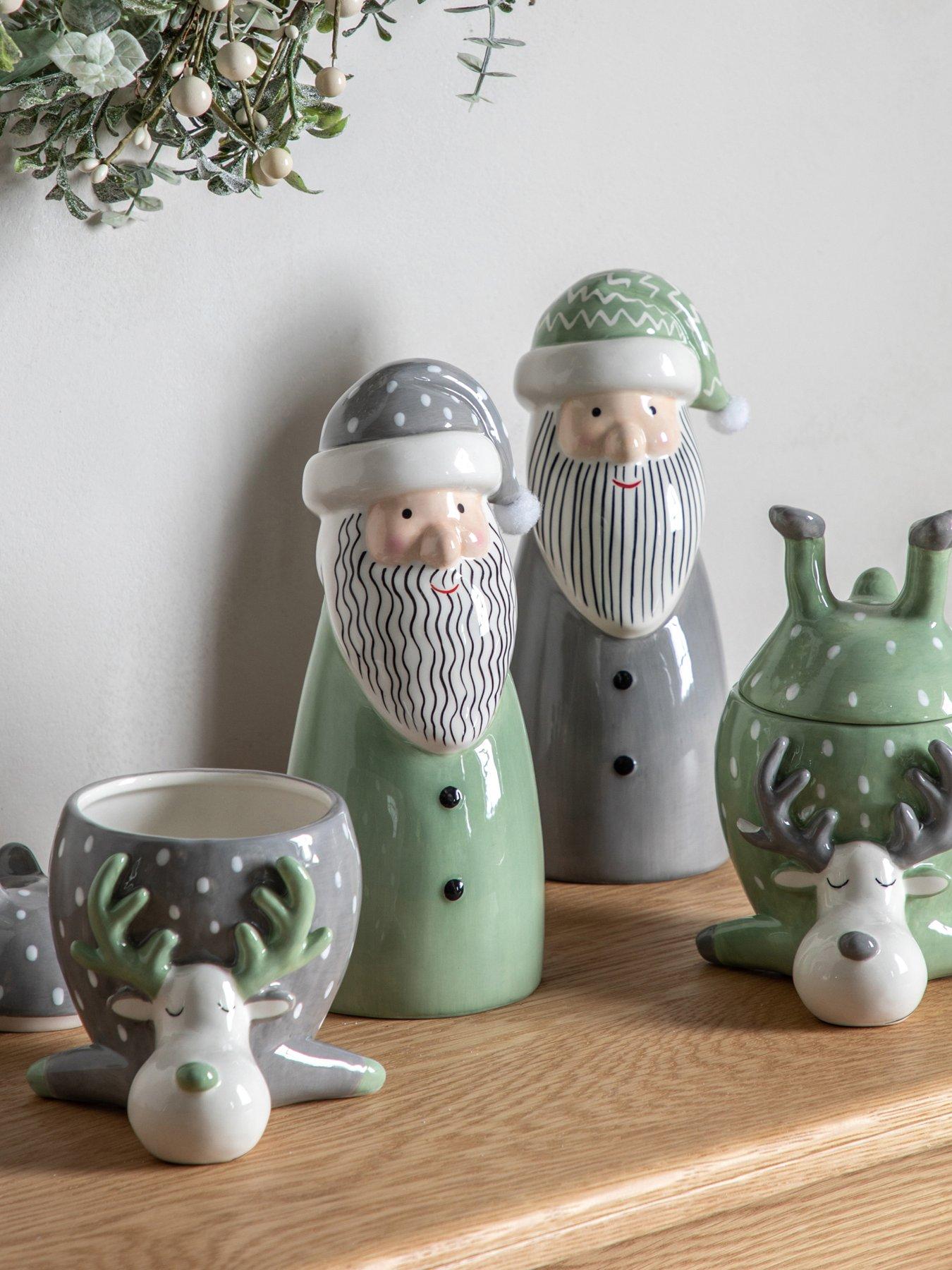 Product photograph of Gallery Santa Decor Large Green 105x100x230mm from very.co.uk