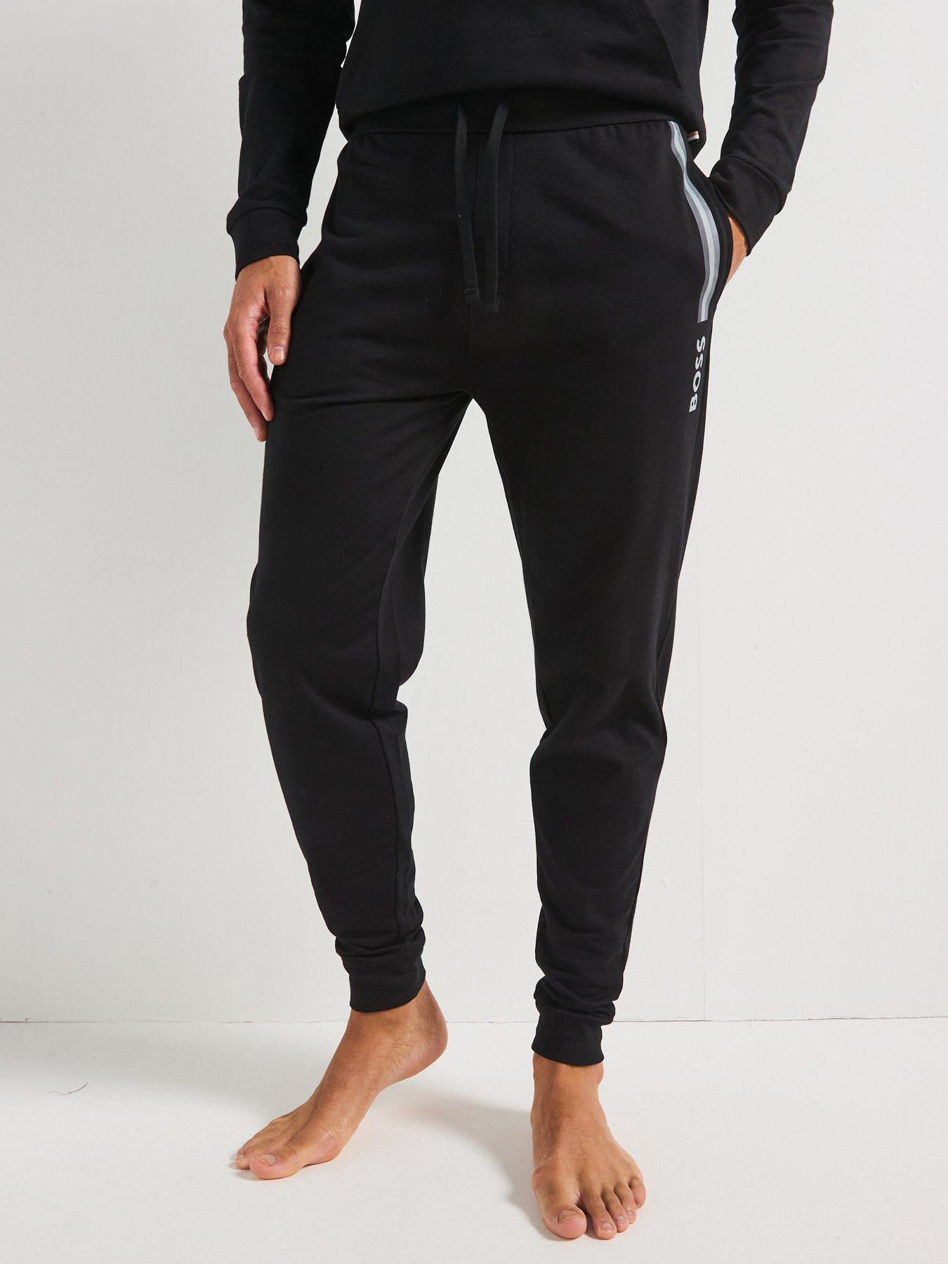 undefined Authentic Cuffed Loungewear Pants-black