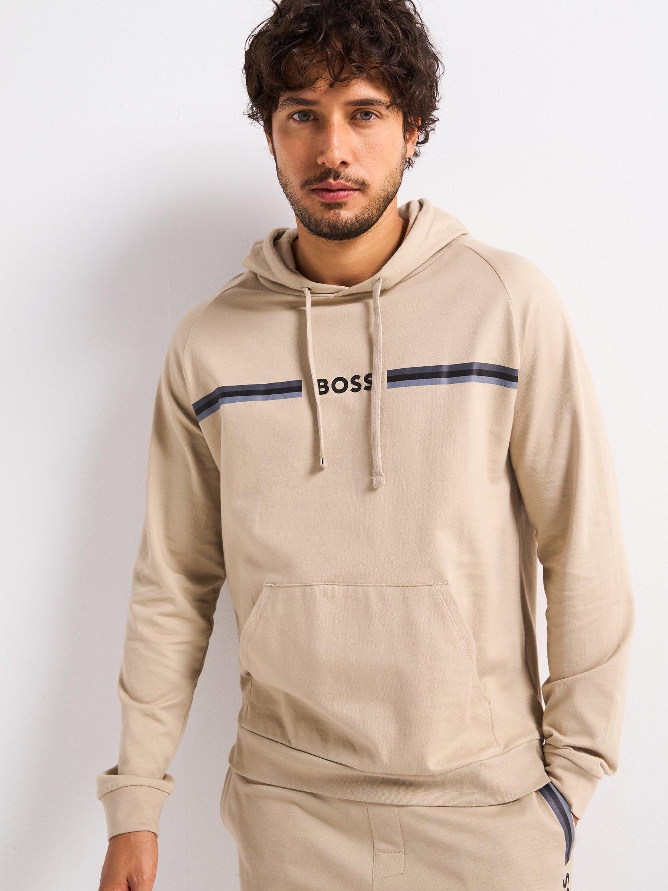 Image 1 of 4 of BOSS Authentic Loungewear Hoodie - Beige