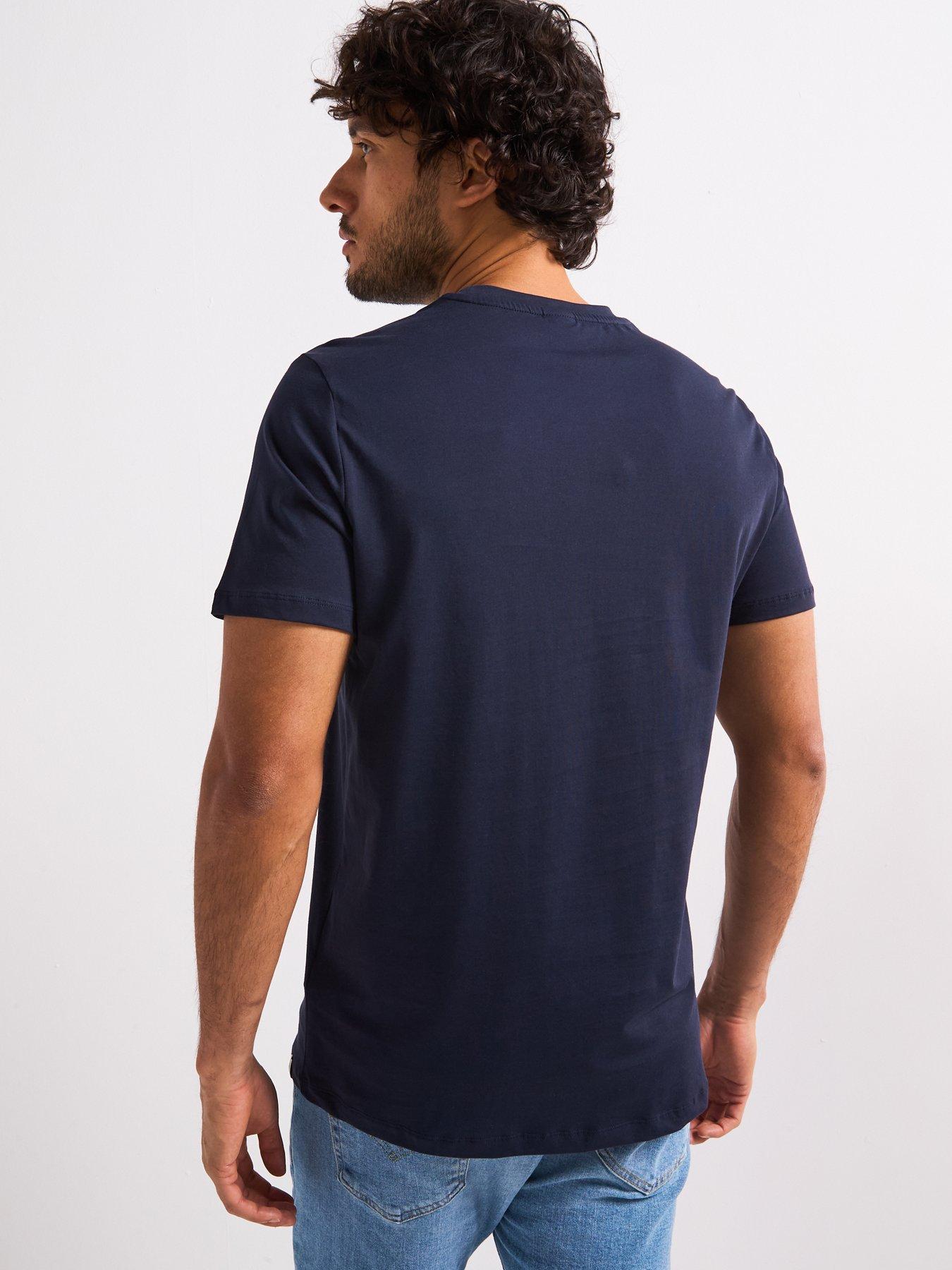 Image 2 of 4 of BOSS Tn365 Regular Fit Left Chest Logo T-shirt-navy