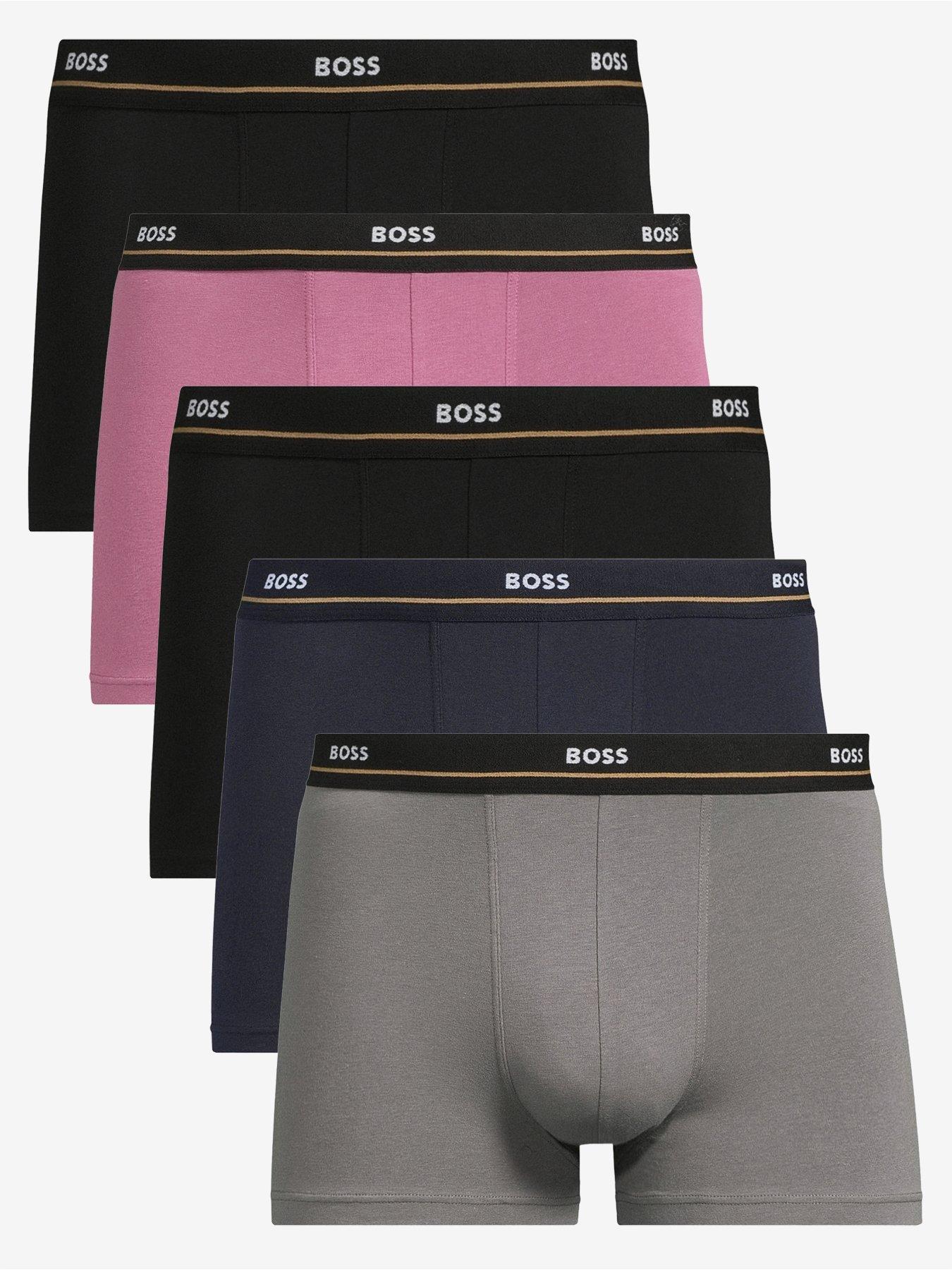 Image 1 of 3 of BOSS 5 Pack of Essential Waistband Trunks - Multi