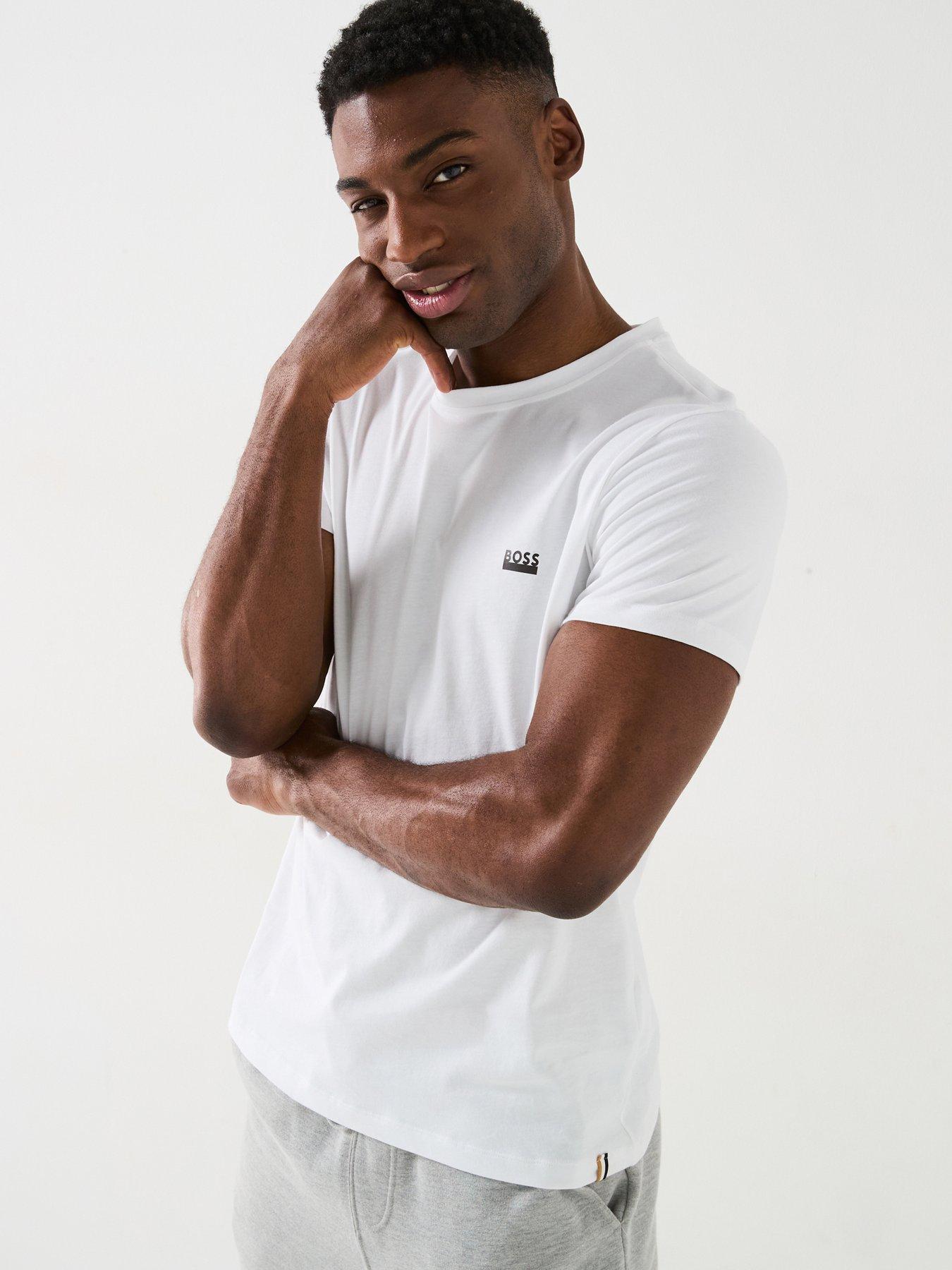 BOSS Tn365 Regular Fit Left Chest Logo T-shirt-white
