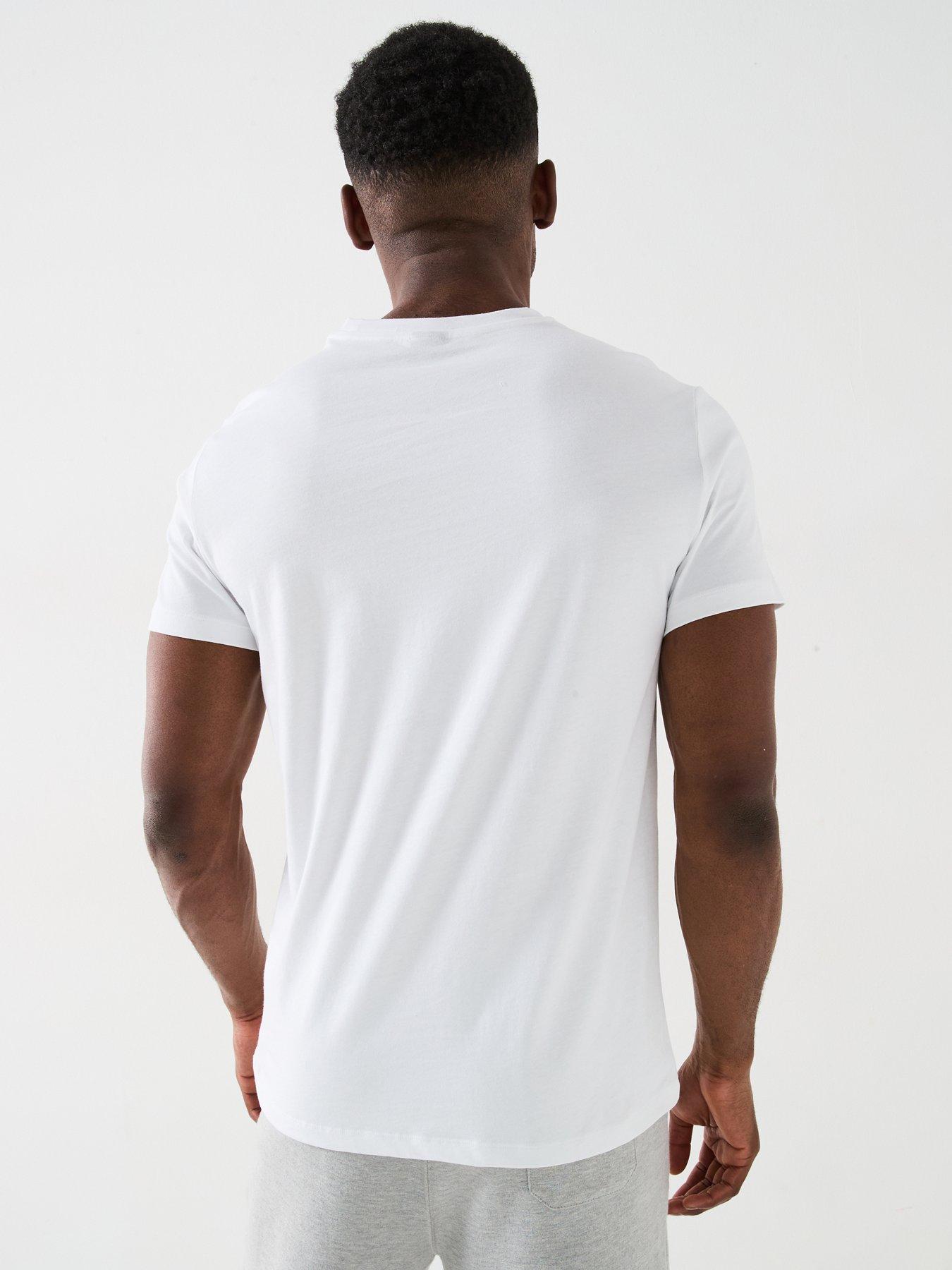 Image 2 of 4 of BOSS Tn365 Regular Fit Left Chest Logo T-shirt-white