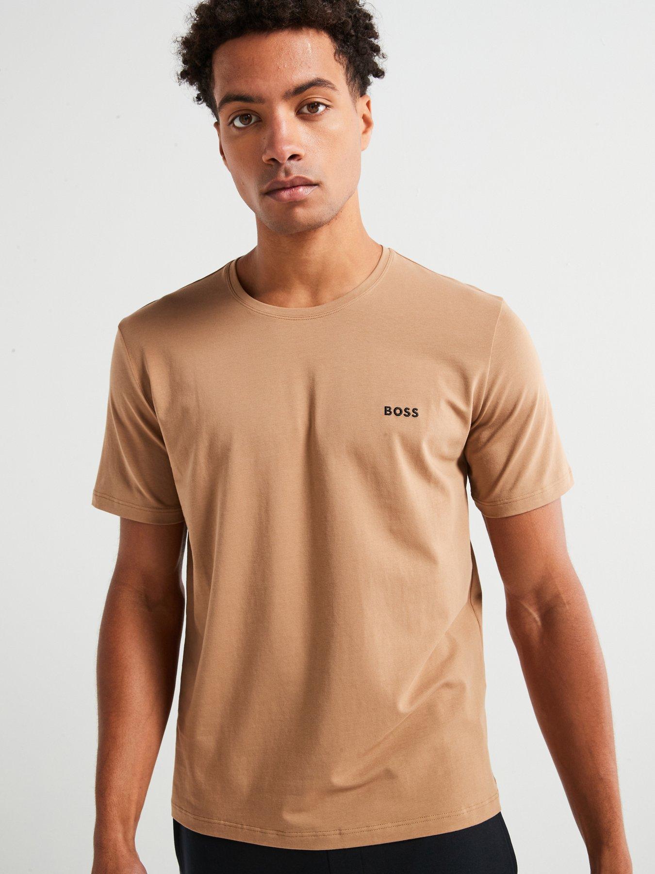BOSS Mix & Match Regular Fit Loungewear T-shirt-beige, Medium Beige, Size 2Xl, Men