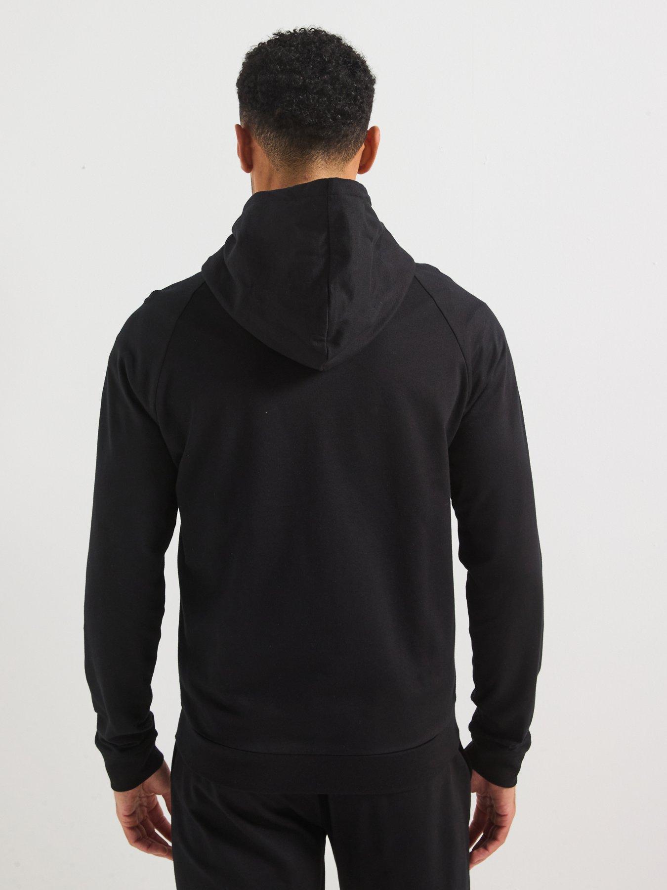 Image 2 of 4 of BOSS Authentic Loungewear Zip Through Hoodie-black
