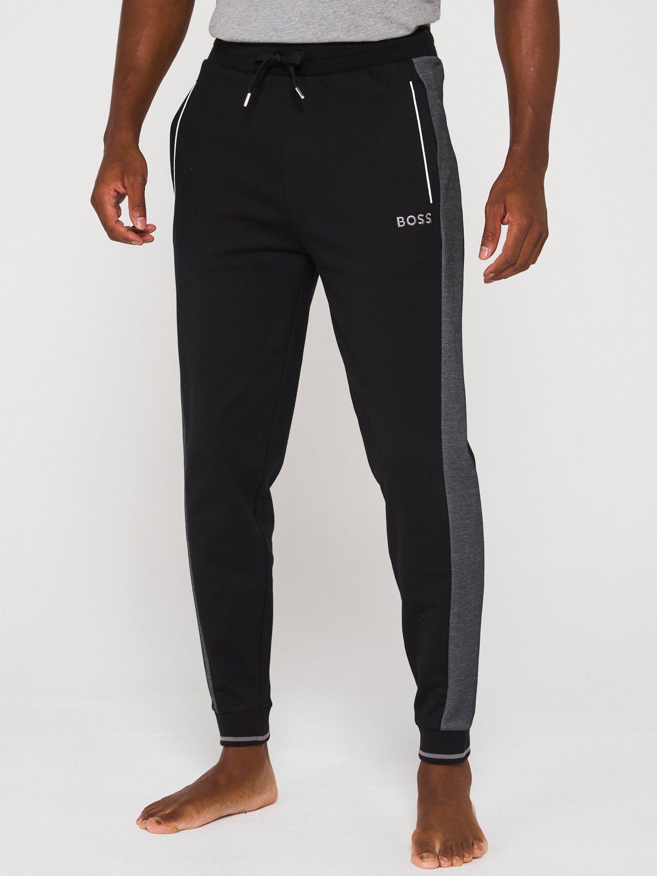 undefined Tracksuit Cuffed Loungewear Pants - Black