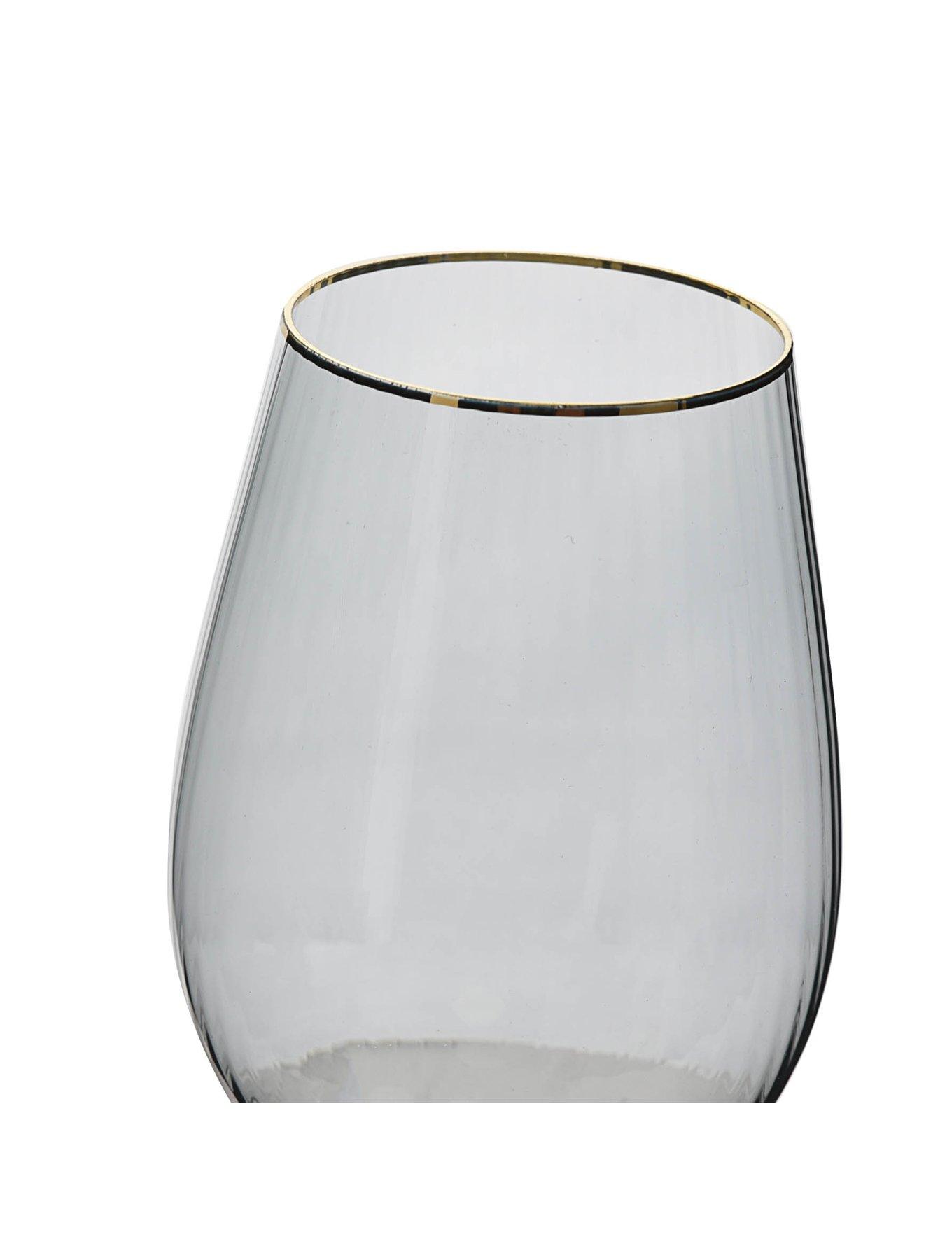 Image 2 of 3 of Hestia Serene Space Grey Wine Glasses &ndash; Set of 2
