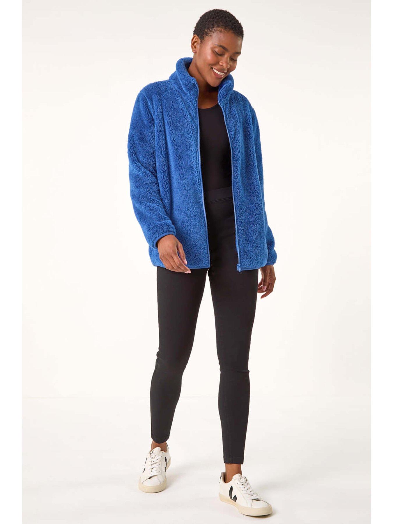 Roman Soft Sherpa Fleece Jacket Royal Blue Very