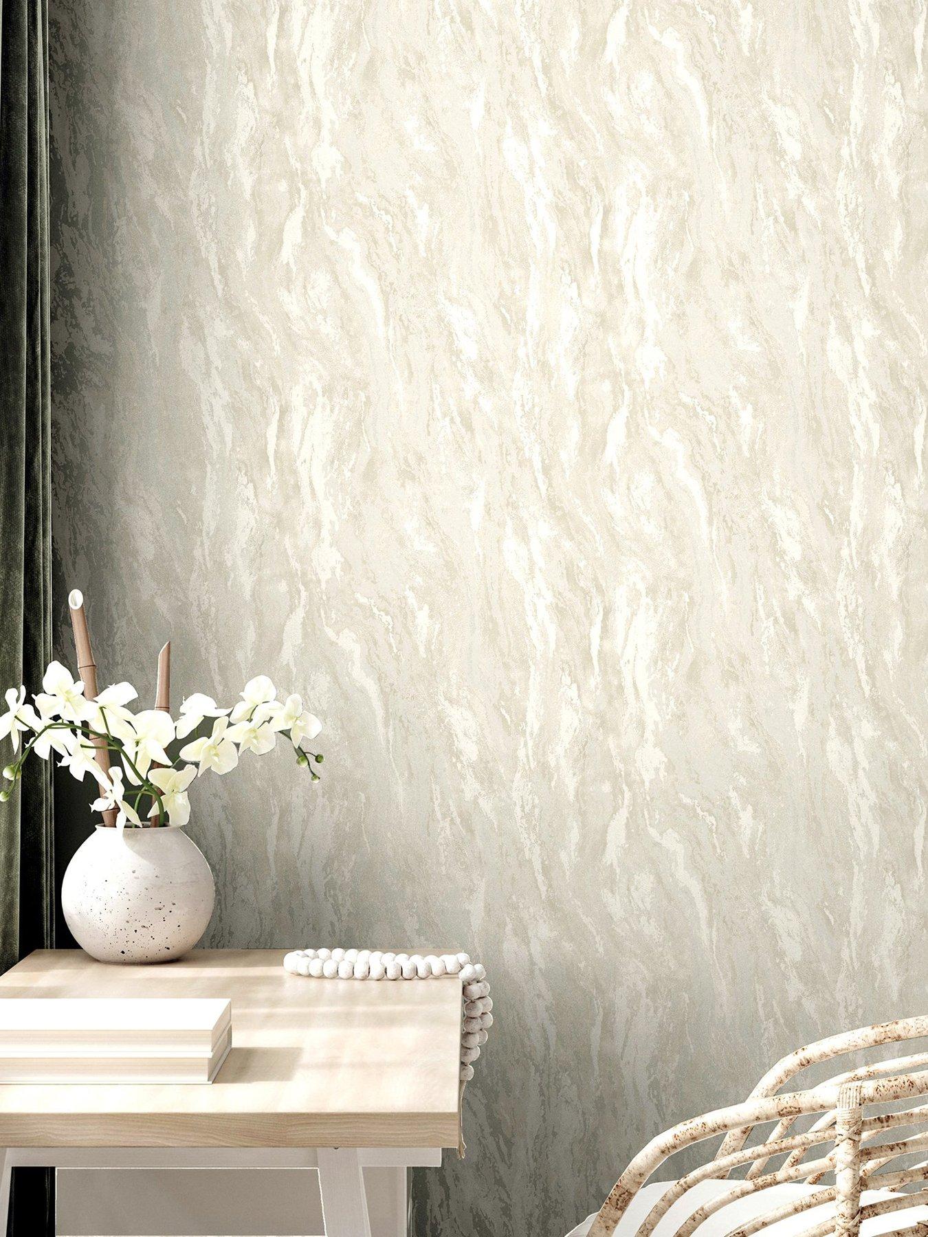 Product photograph of Arthouse Luxe Texture Pearl Wallpaper from very.co.uk