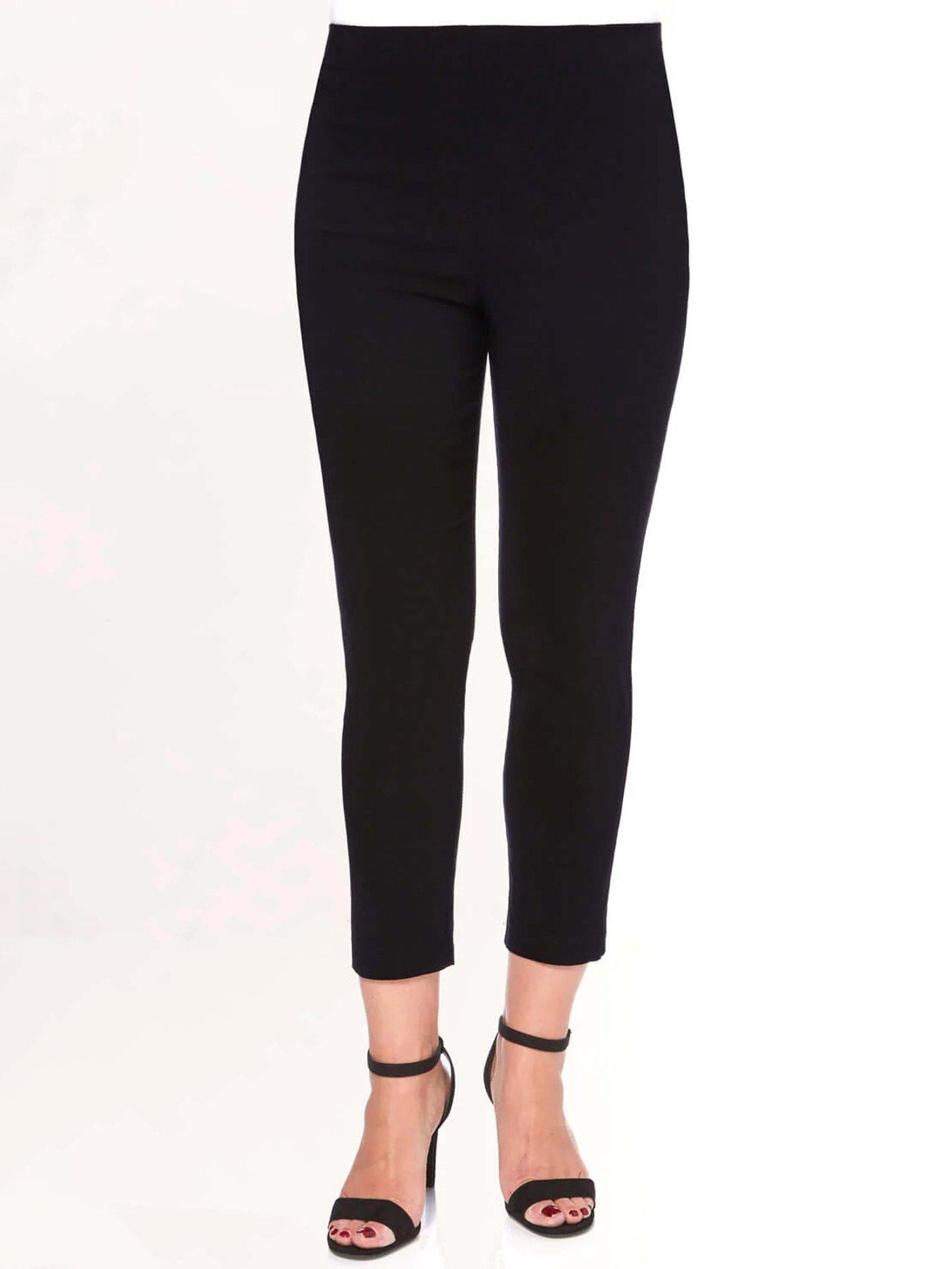 undefined 3/4 Length Stretch Trouser - Black