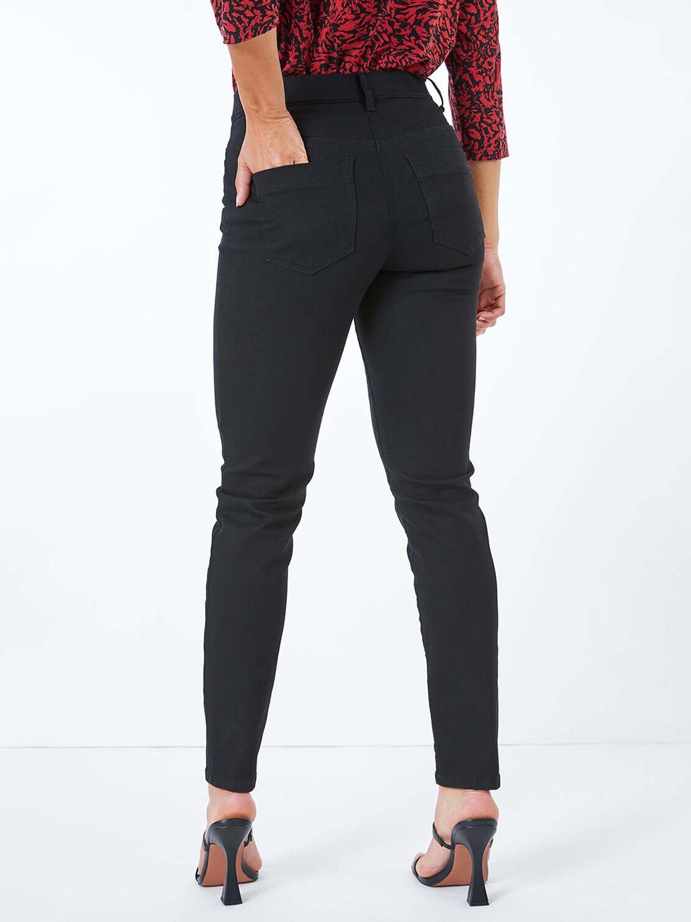 Image 2 of 5 of Roman Petite Stretch Denim Jegging - Black