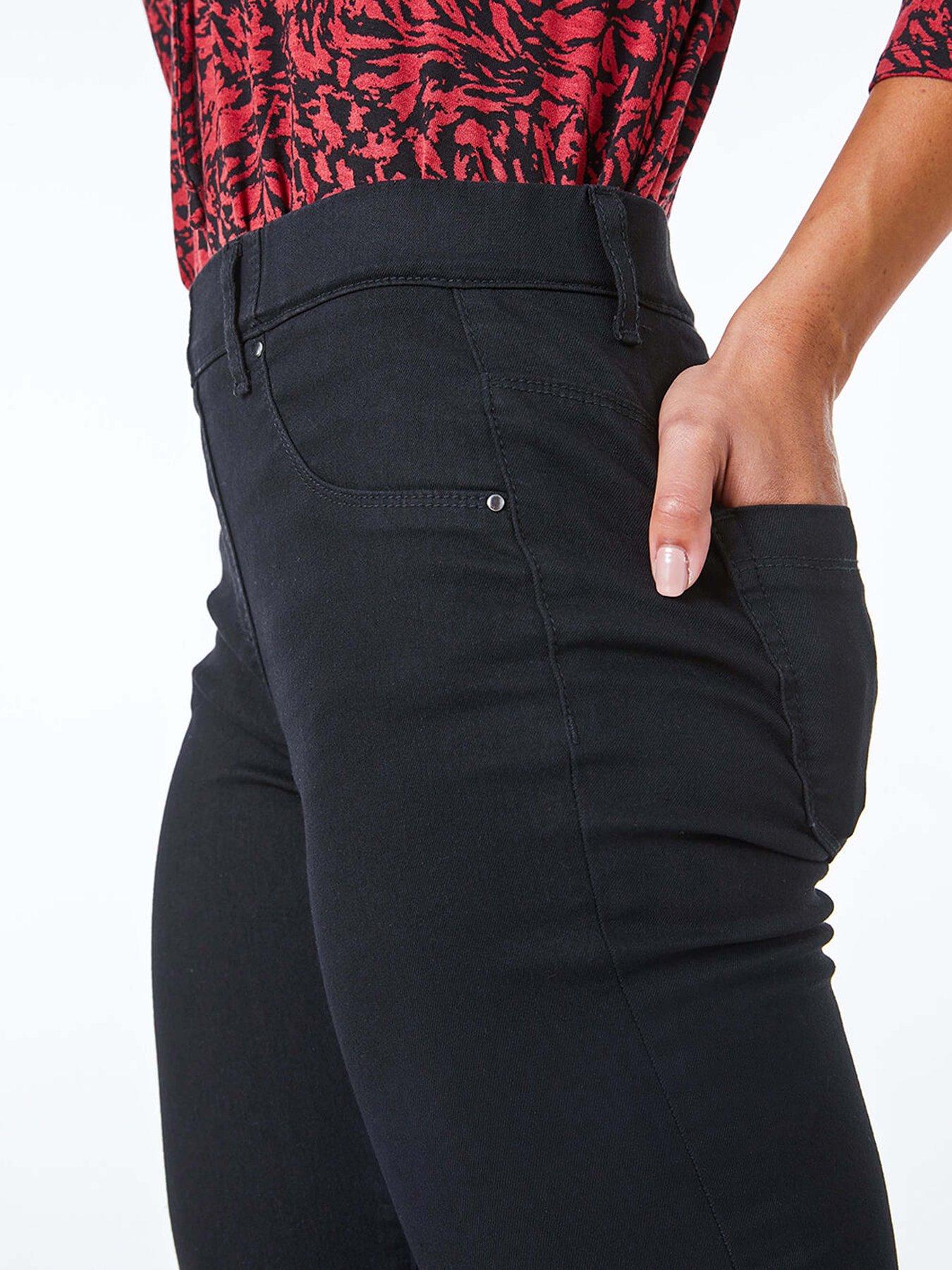 Image 5 of 5 of Roman Petite Stretch Denim Jegging - Black