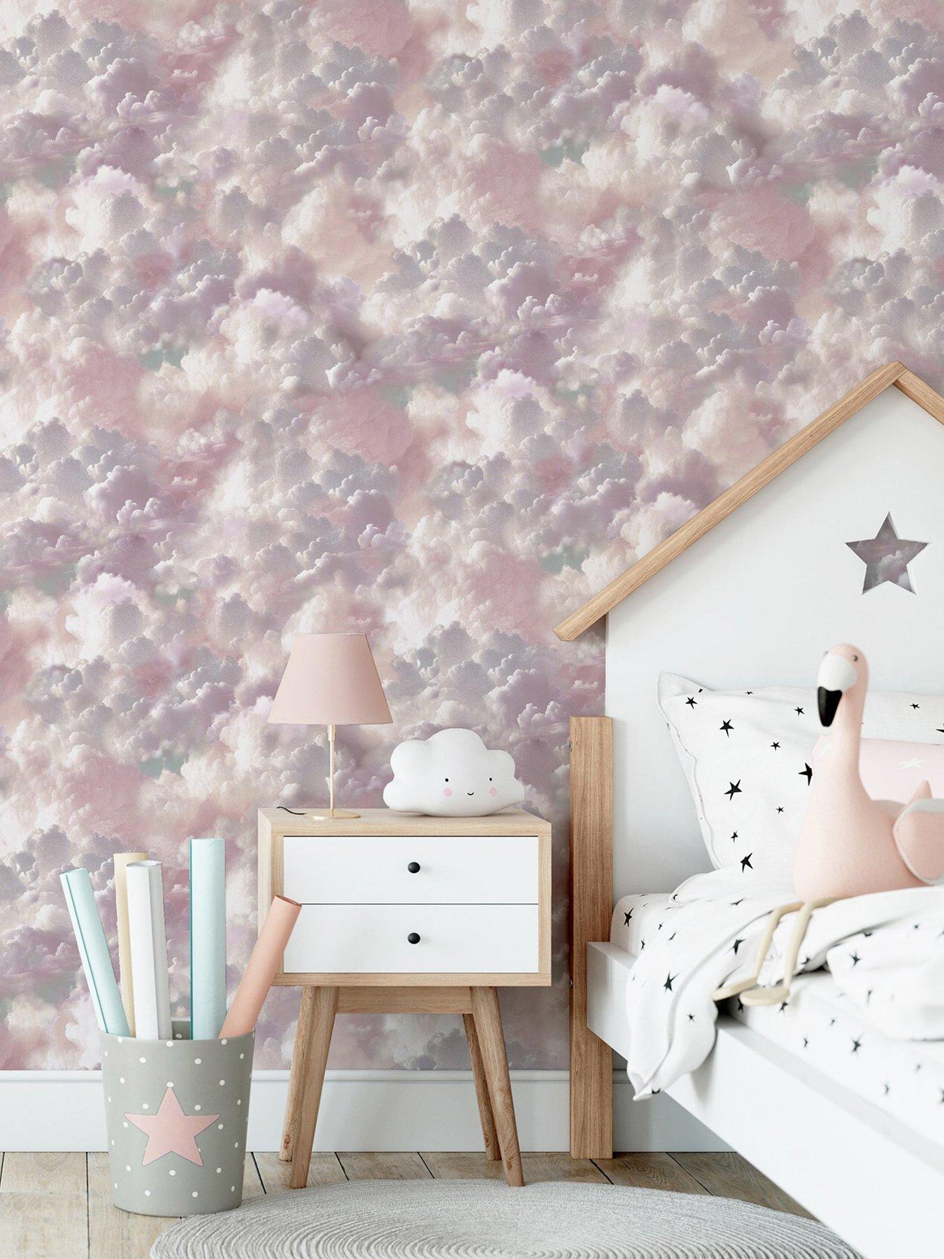 ARTHOUSE Vanilla Skies Pink Wallpaper