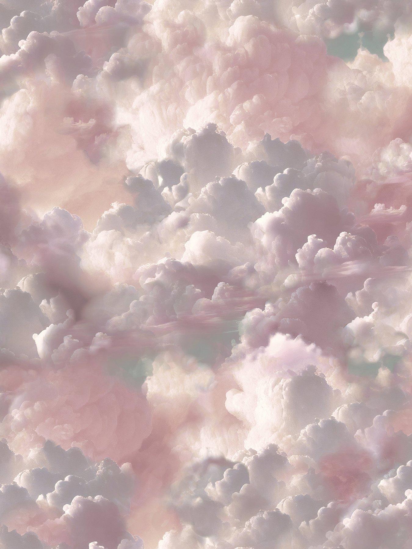 Image 2 of 6 of ARTHOUSE Vanilla Skies Pink Wallpaper