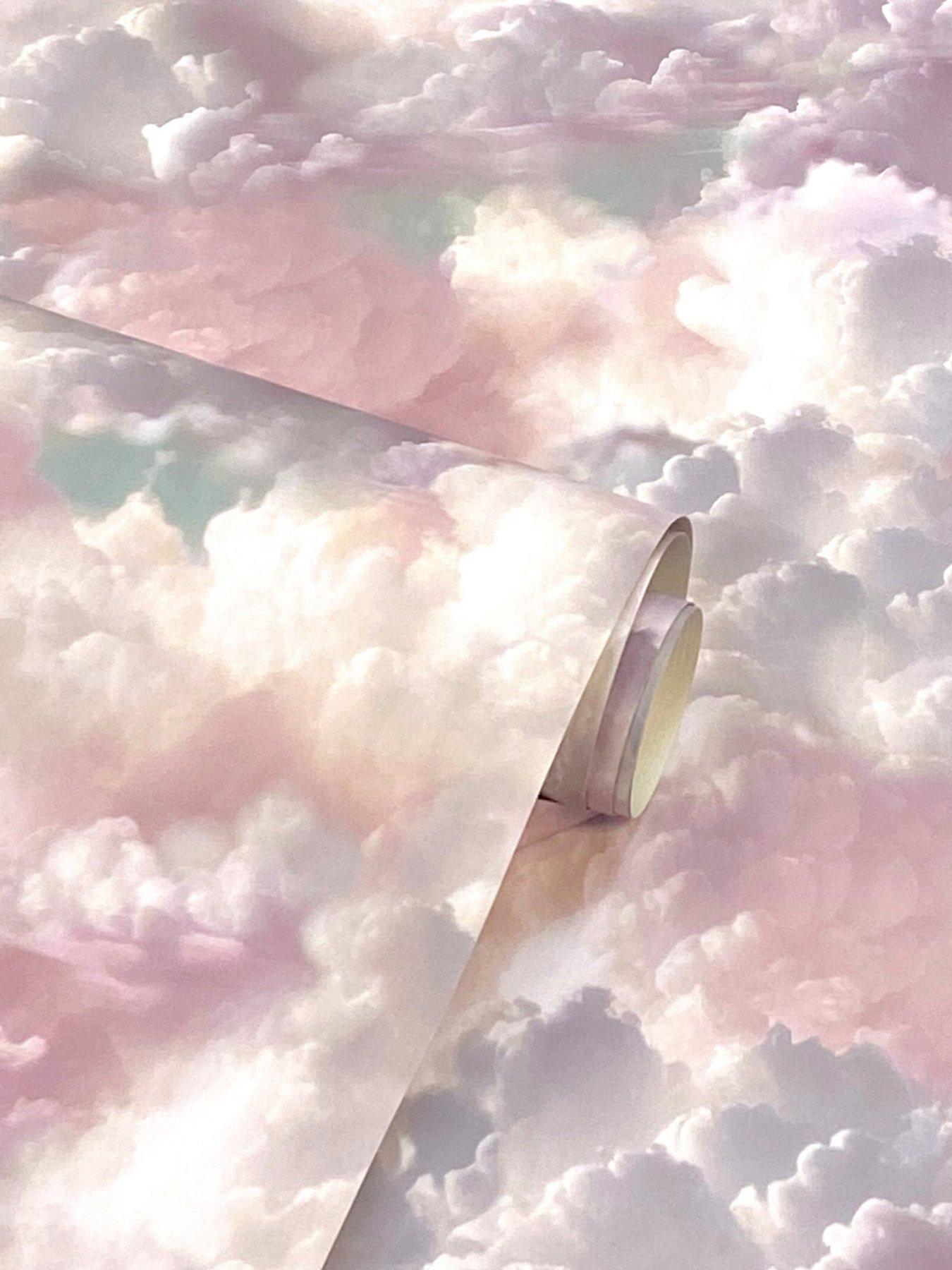 Image 3 of 6 of ARTHOUSE Vanilla Skies Pink Wallpaper